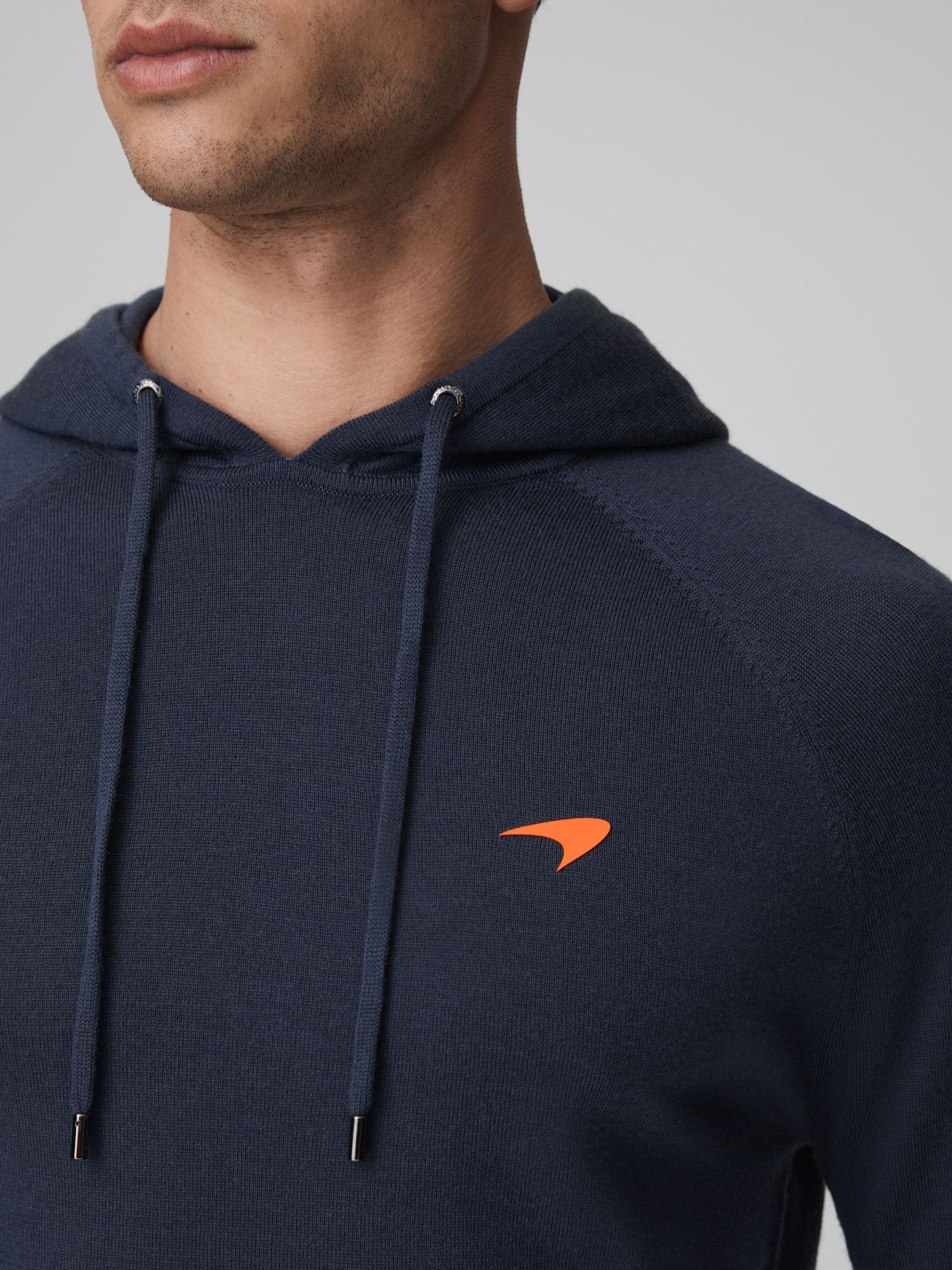 McLaren F1 Merino Wool Hoodie in Airforce Blue - Image 4 of 9