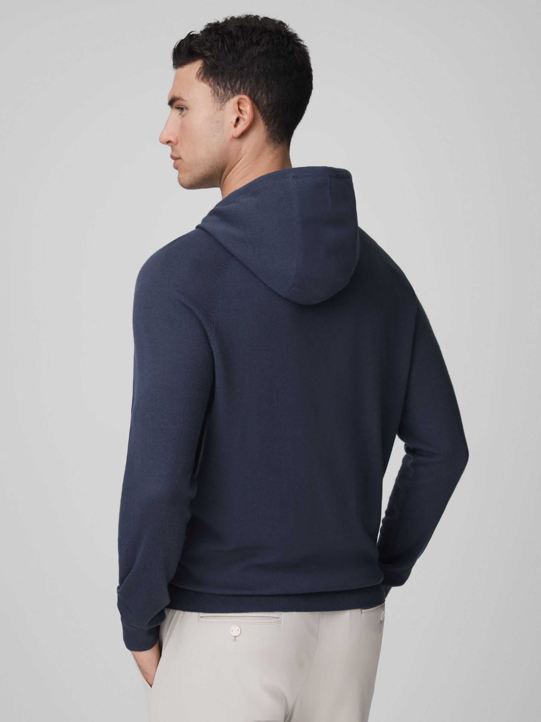 McLaren F1 Merino Wool Hoodie in Airforce Blue - Image 5 of 9