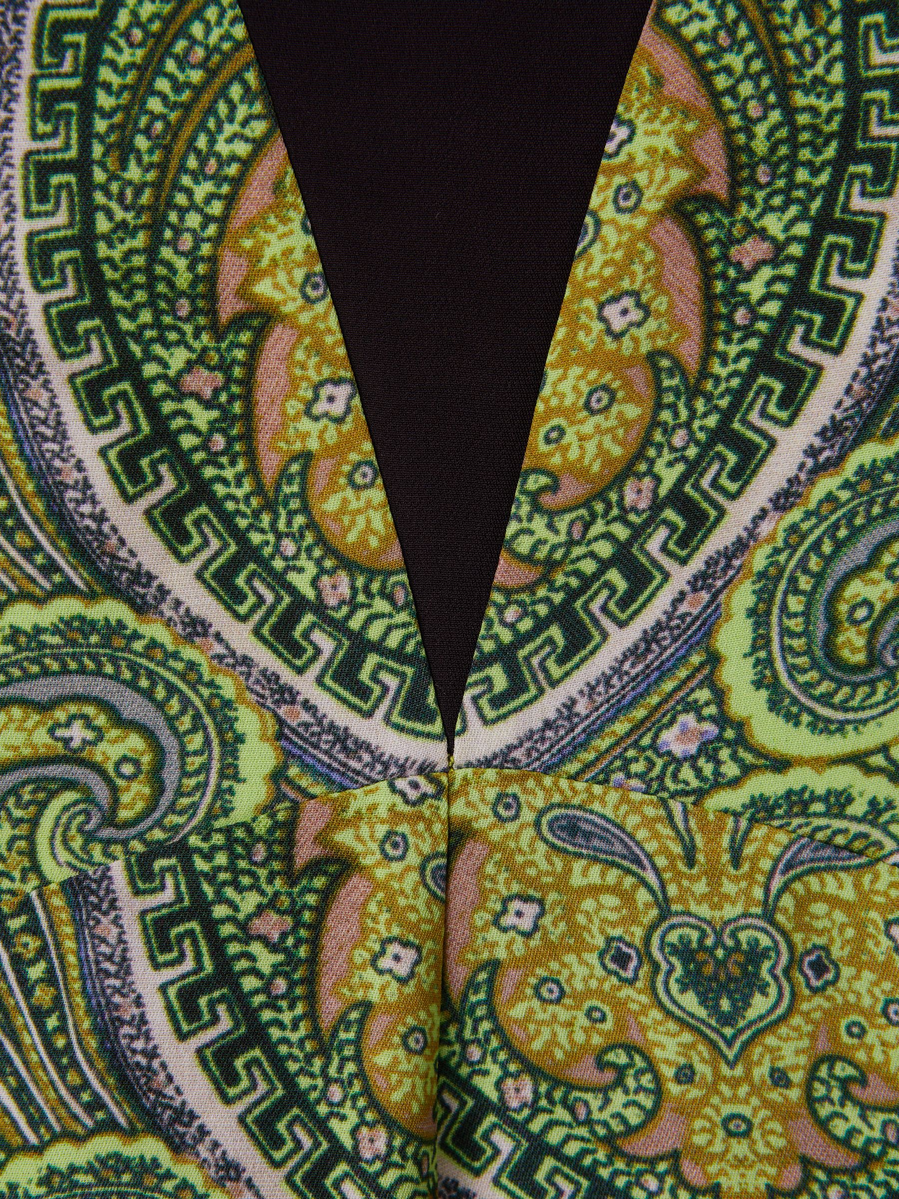 Florere Printed Dual Strap Playsuit in Lime/Green - Image 6 of 6