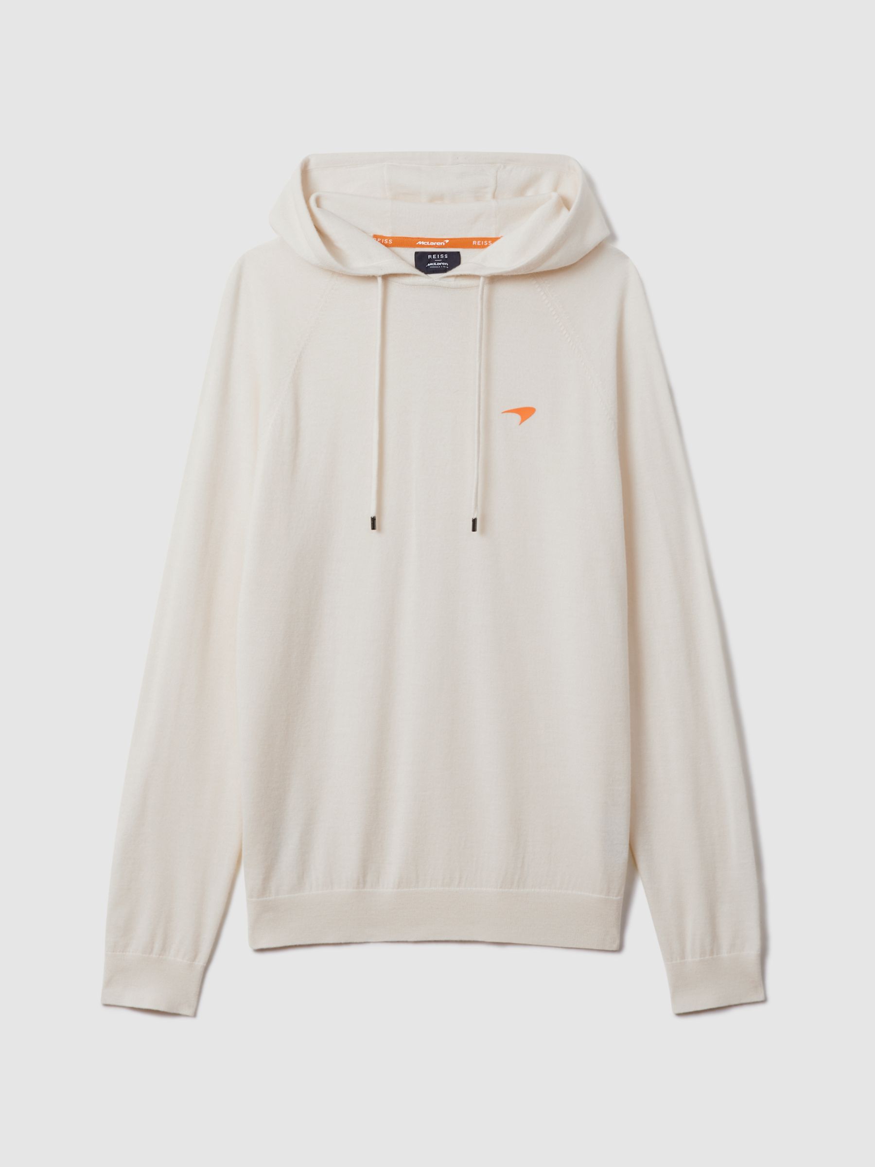 McLaren F1 Merino Wool Hoodie in Bianco - Image 2 of 9