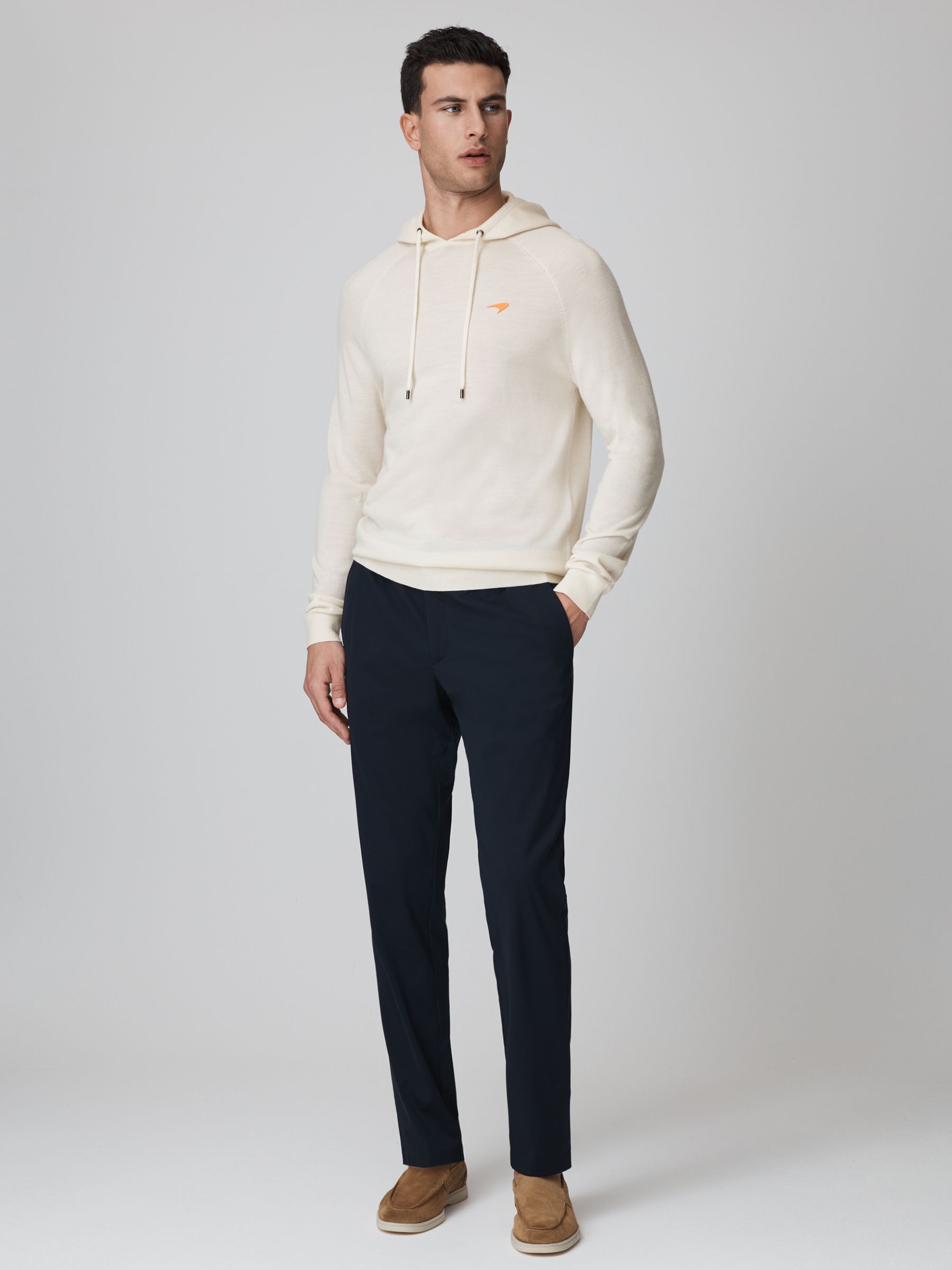 McLaren F1 Merino Wool Hoodie in Bianco - Image 3 of 9