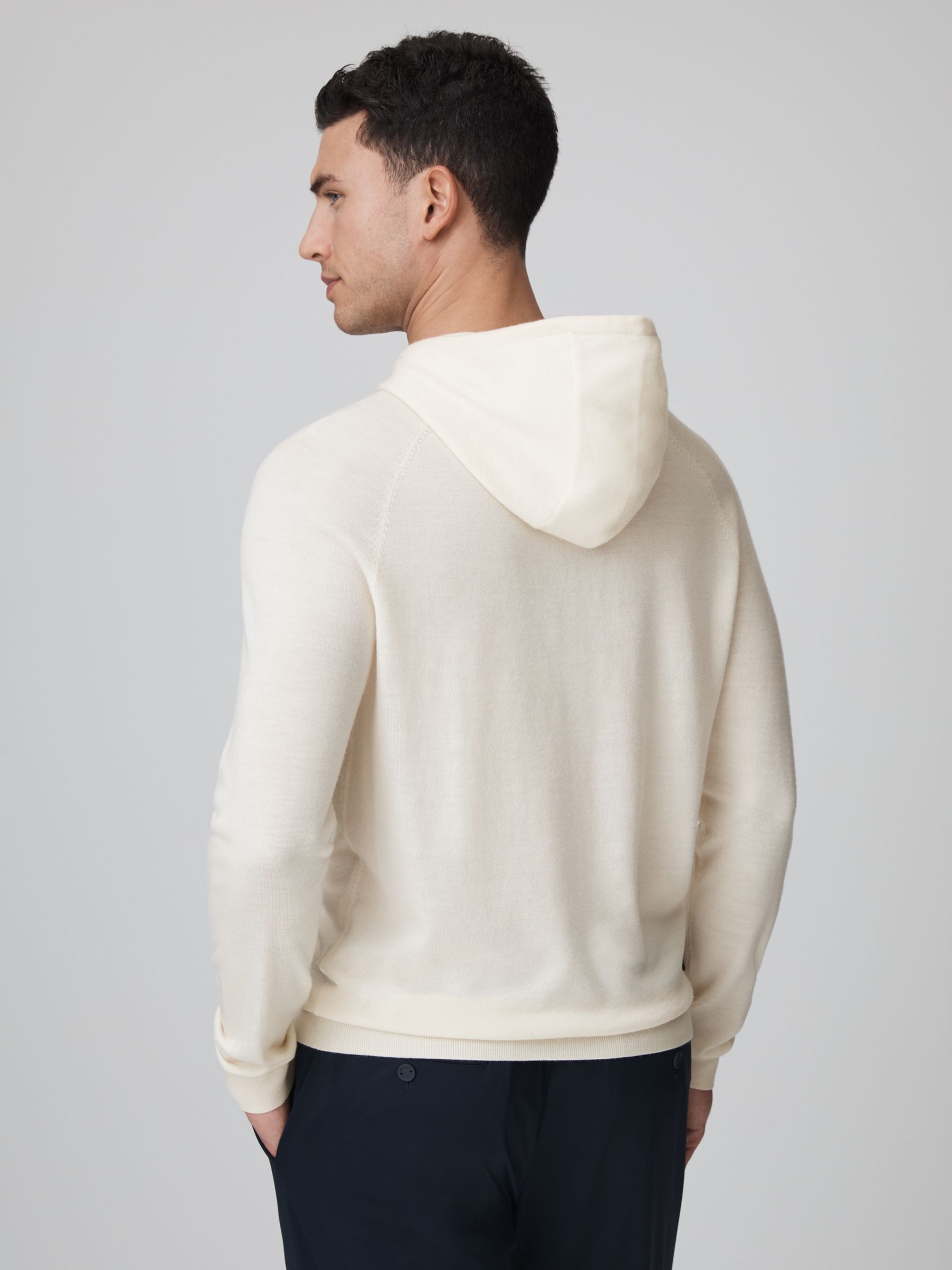 McLaren F1 Merino Wool Hoodie in Bianco - Image 5 of 9