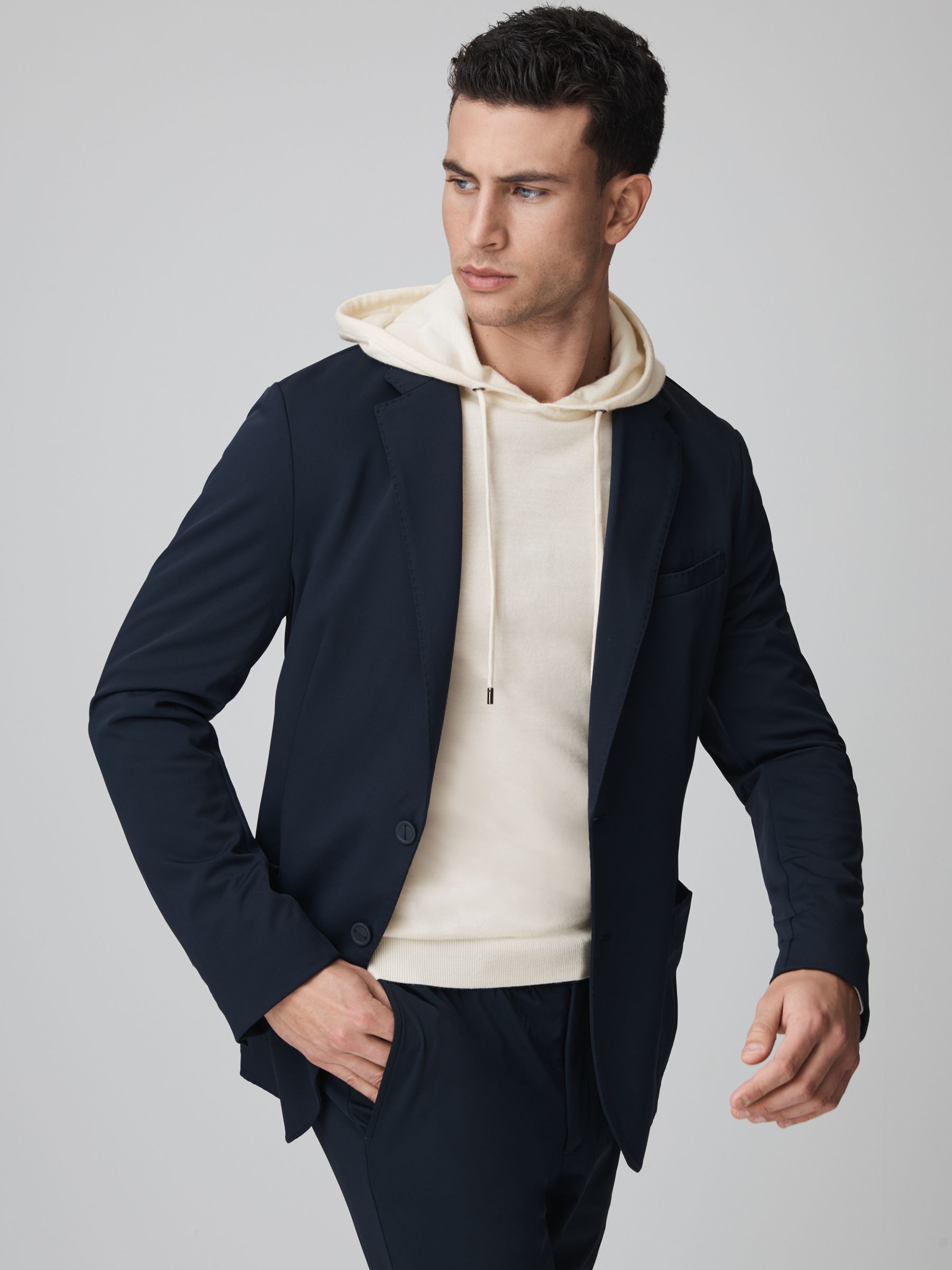 McLaren F1 Merino Wool Hoodie in Bianco - Image 6 of 9
