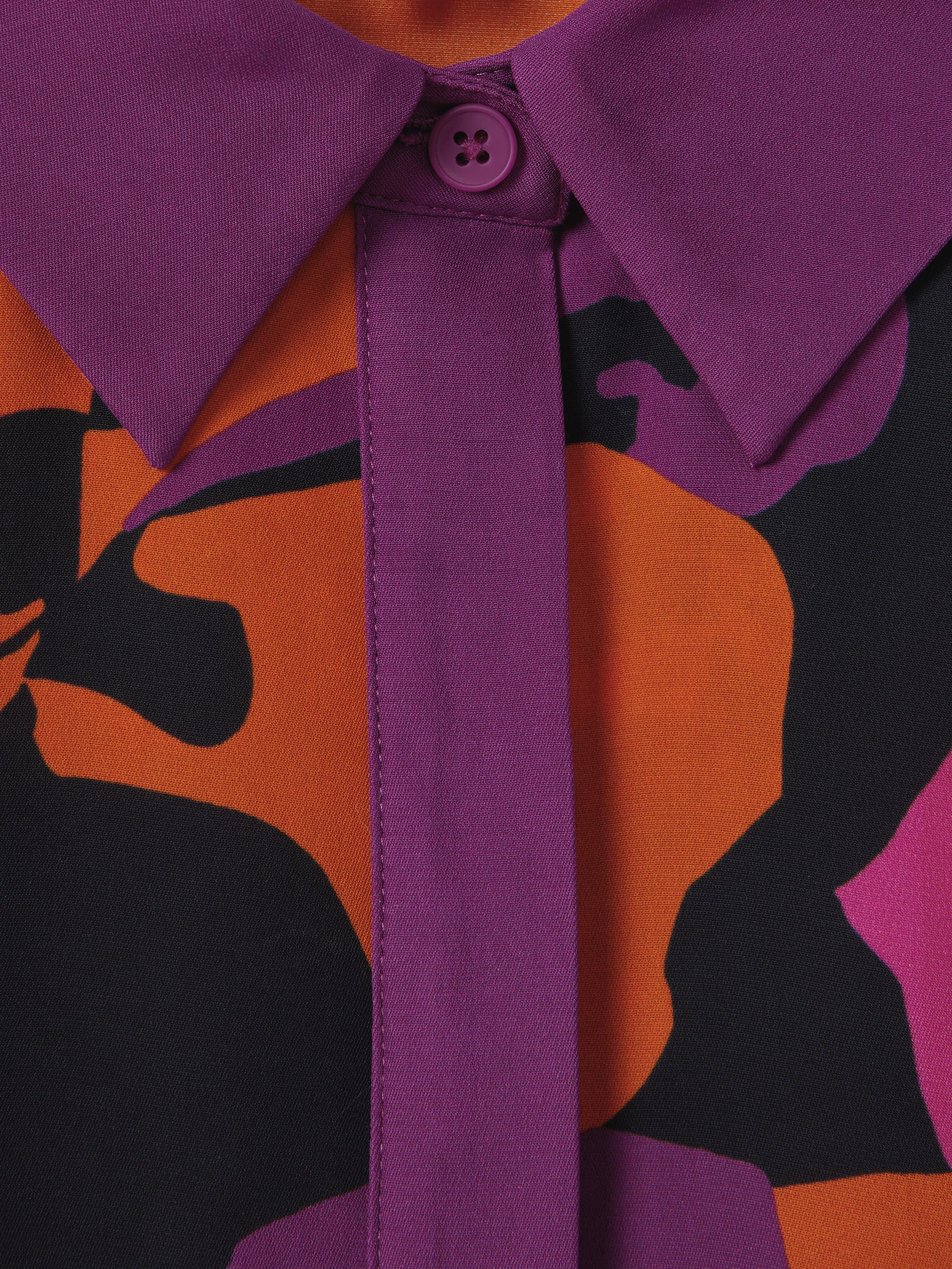 Florere Printed Boxy Shirt in Pink/Orange - Image 6 of 6