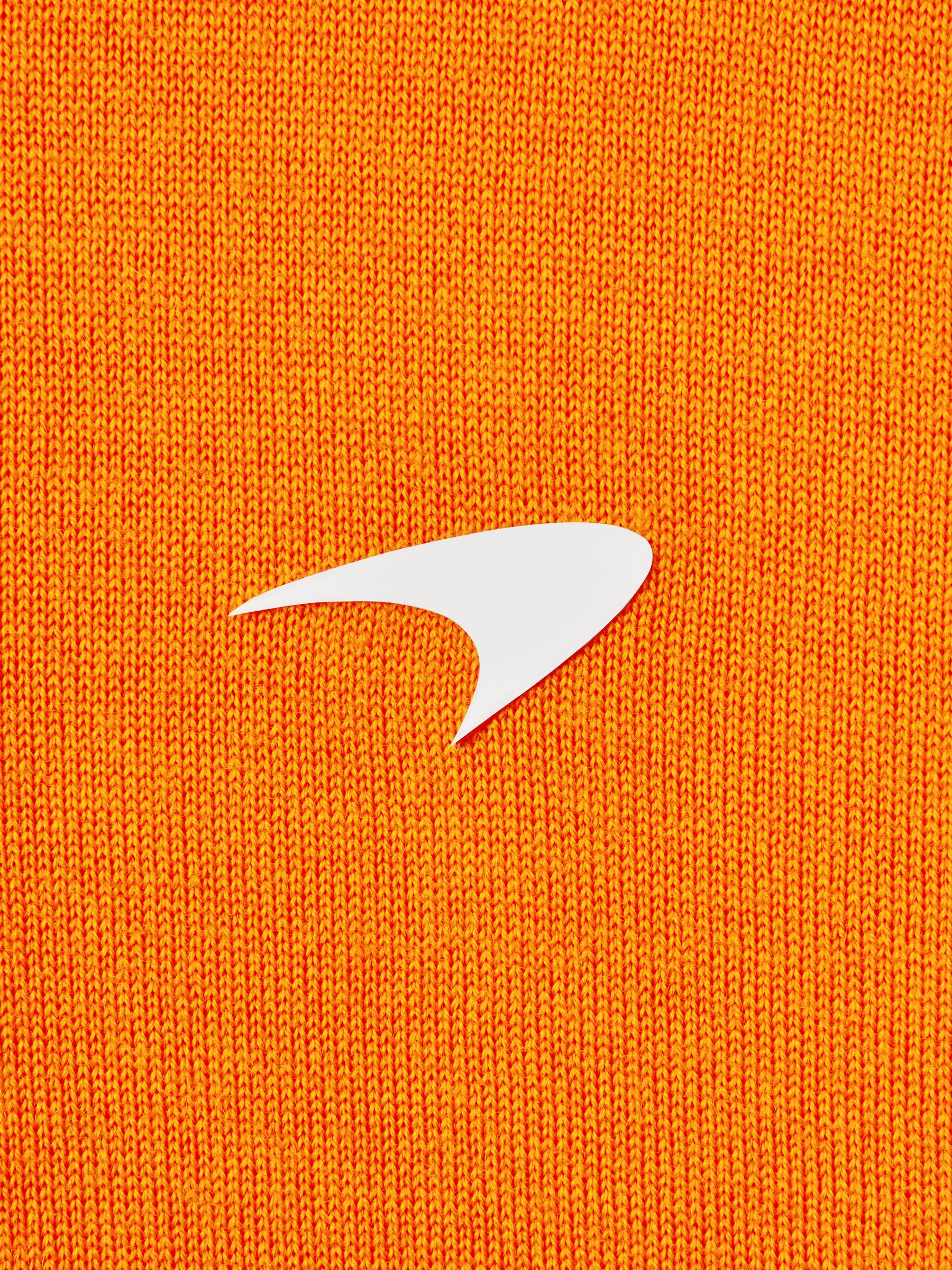 McLaren F1 Merino Wool Polo Shirt in Papaya - Image 7 of 8