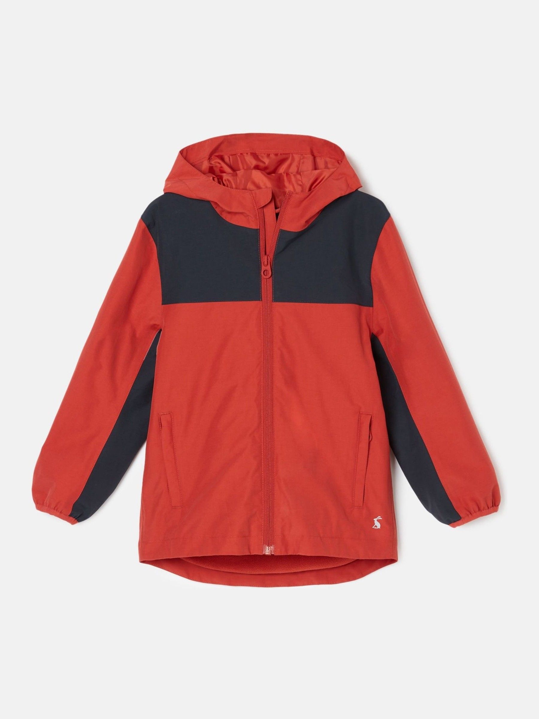 Kids' Ayston Orange Colourblock Waterproof Fleece Lined Raincoat - Image 1 of 5
