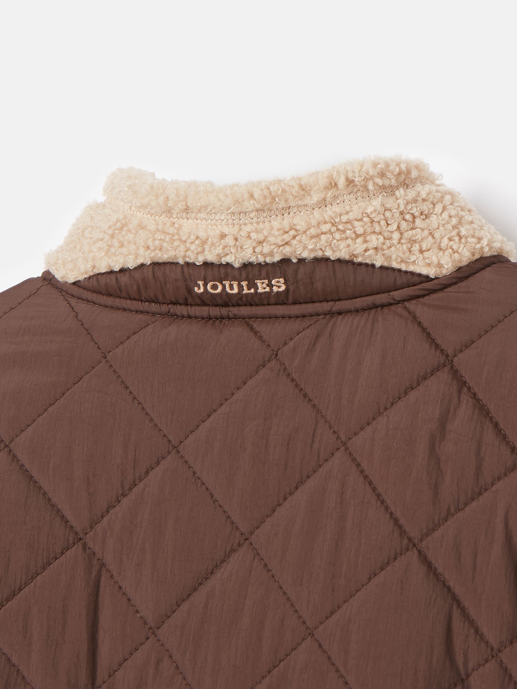 Kids' Eddington Brown & Natural Zip Through Fleece Jacket - Image 6 of 6