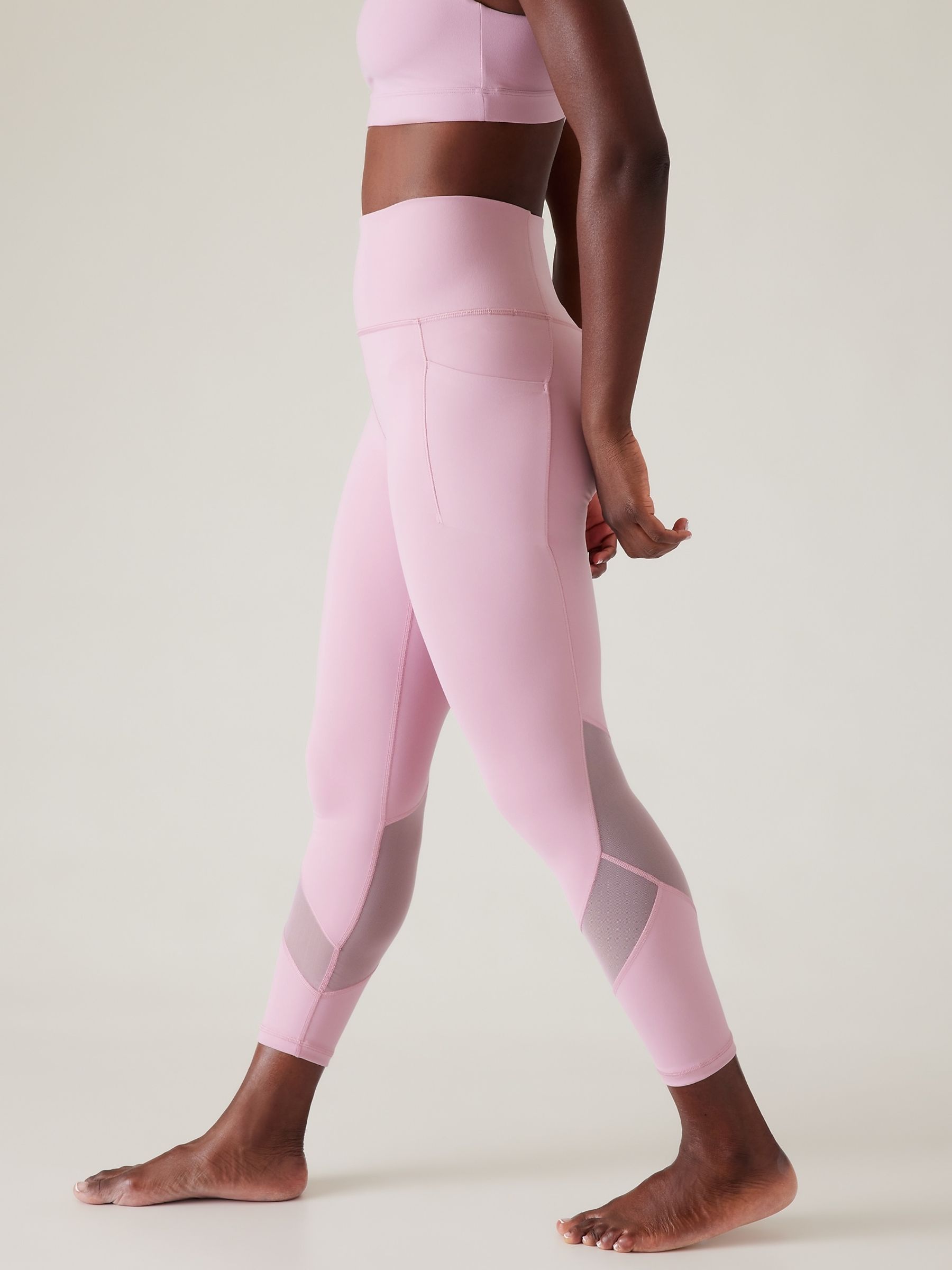 Athleta Pink Salutation Stash 7/8 Leggings - Image 3 of 5