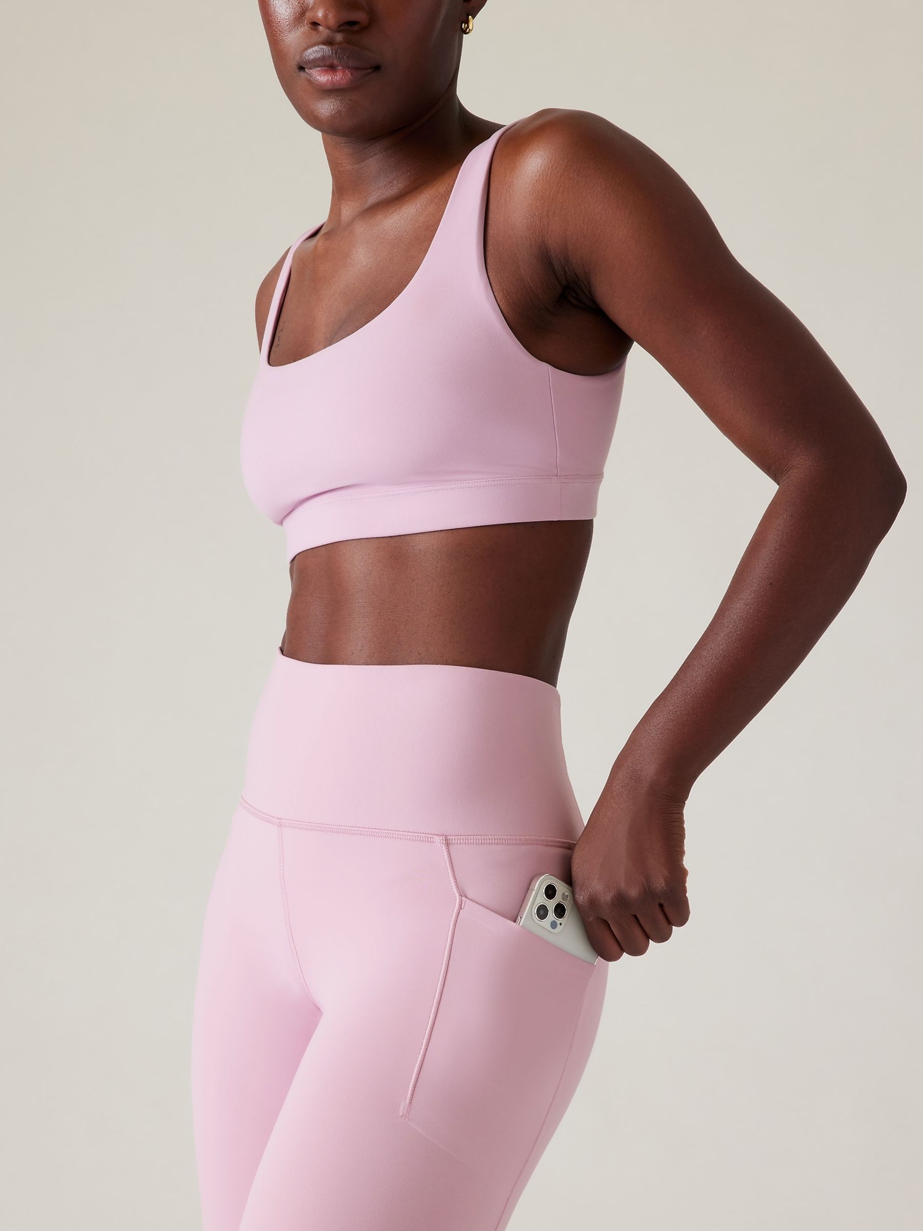 Athleta Pink Salutation Stash 7/8 Leggings - Image 4 of 5