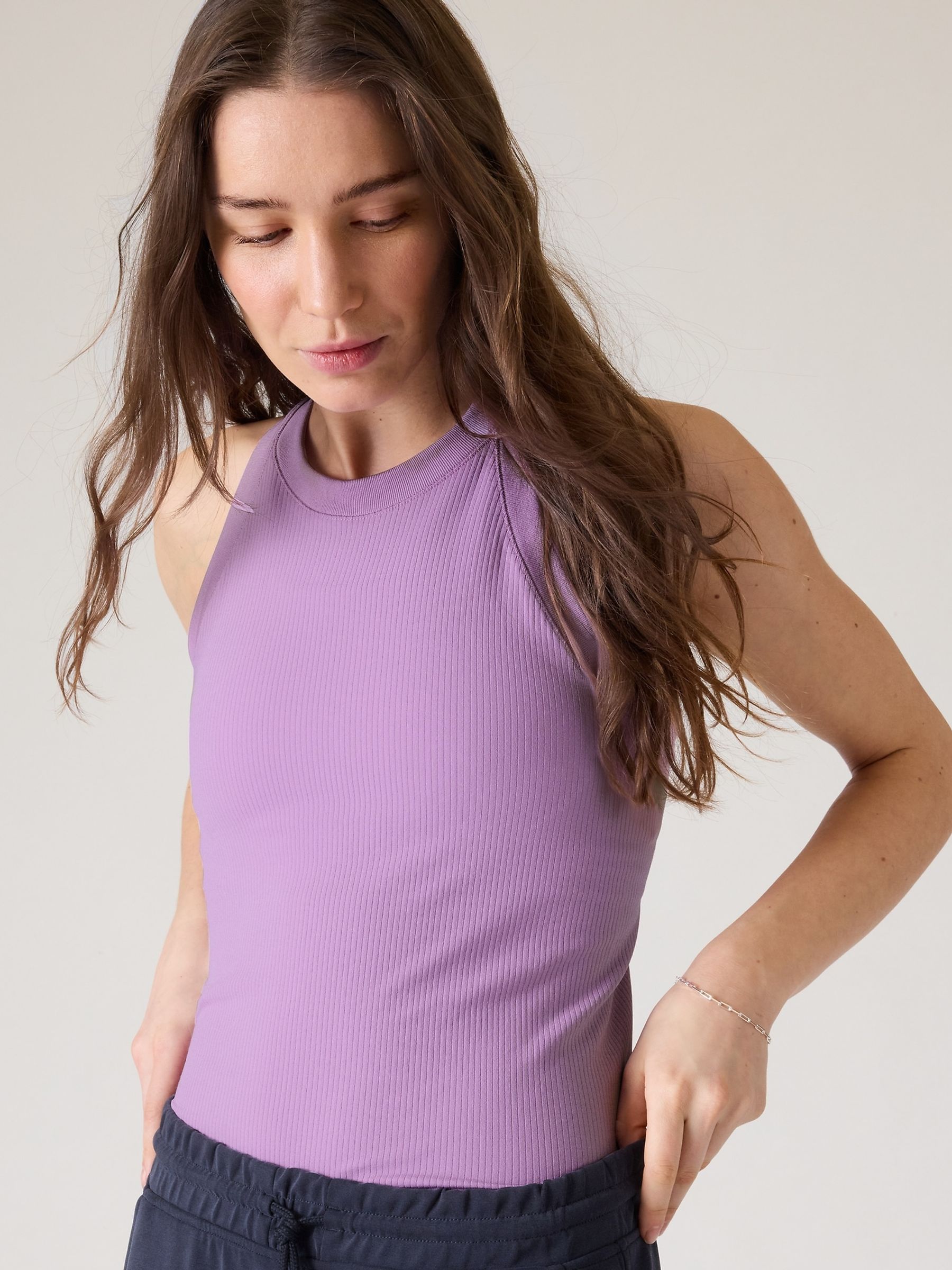 Athleta Pink Renew Seamless Racerback Tank Top - Image 3 of 5