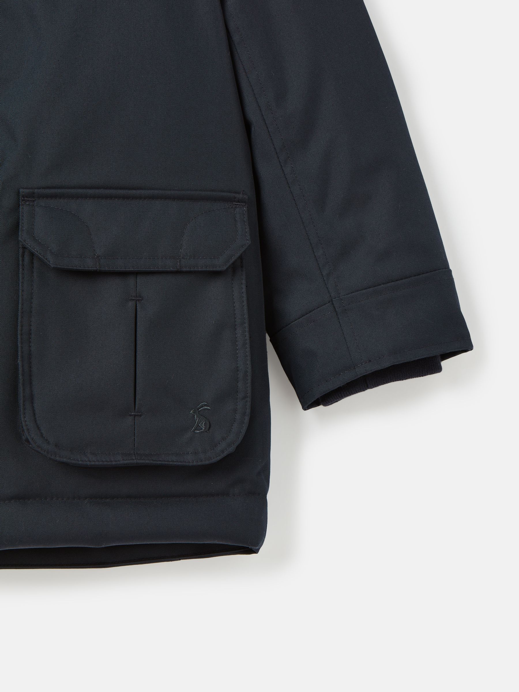 Kids' Ultimate Navy Blue Waterproof Coat with Quilted Lining - Image 6 of 6