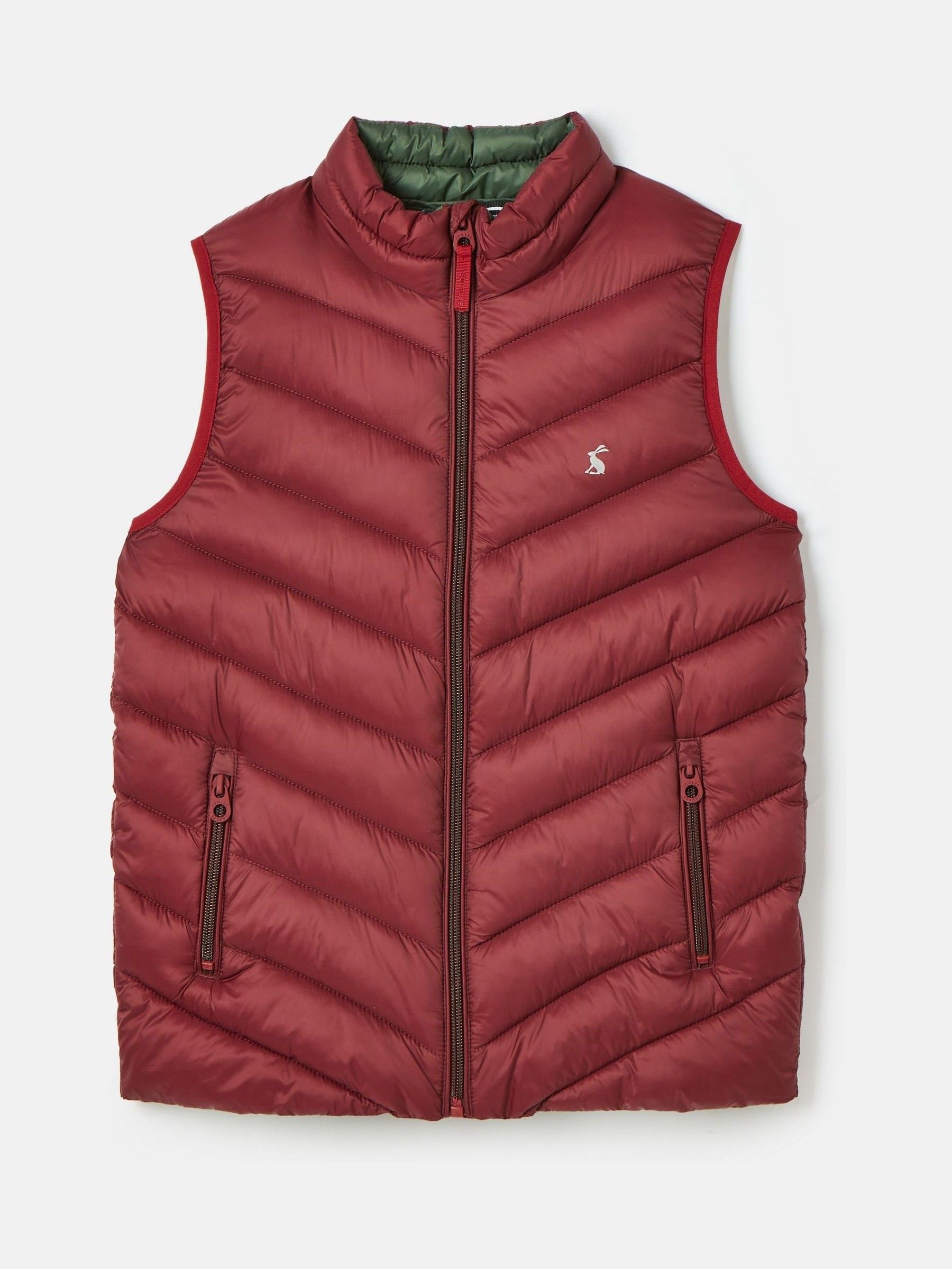 Boys' Crofton Gilet Burgundy Red Showerproof Padded Gilet - Image 1 of 4