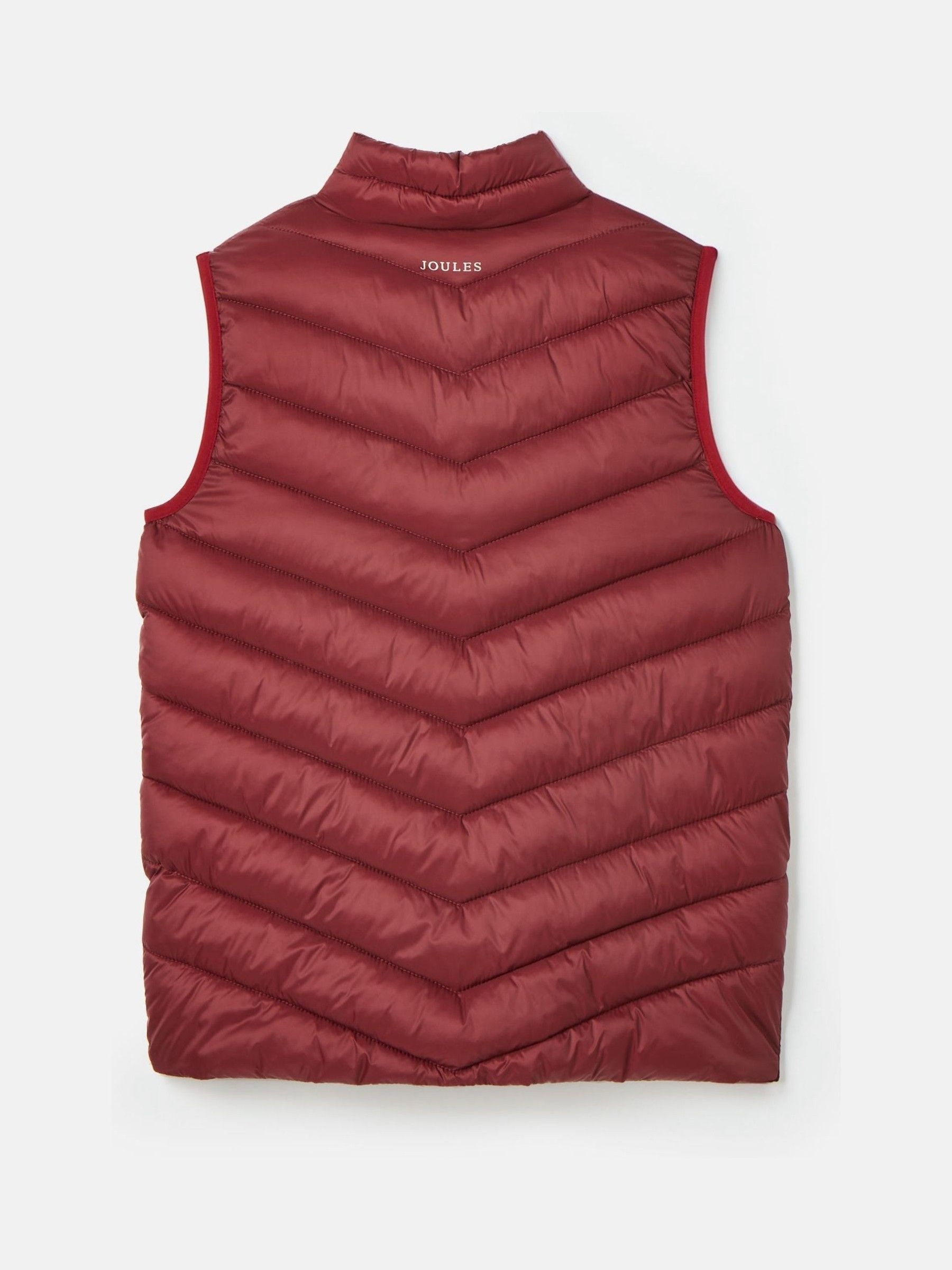 Boys' Crofton Gilet Burgundy Red Showerproof Padded Gilet - Image 2 of 4