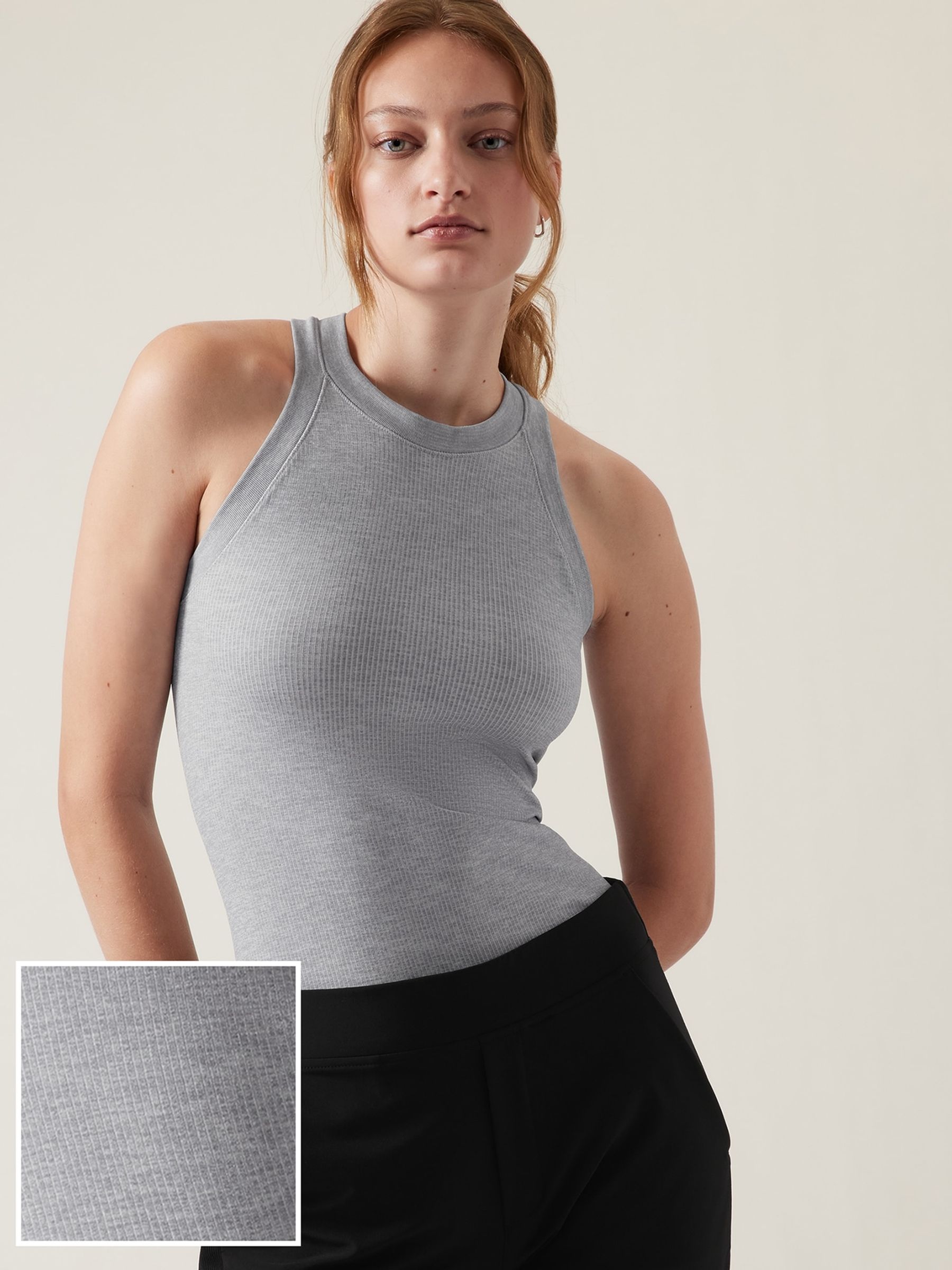 Athleta Grey Renew Seamless Racerback Tank Top - Image 2 of 5