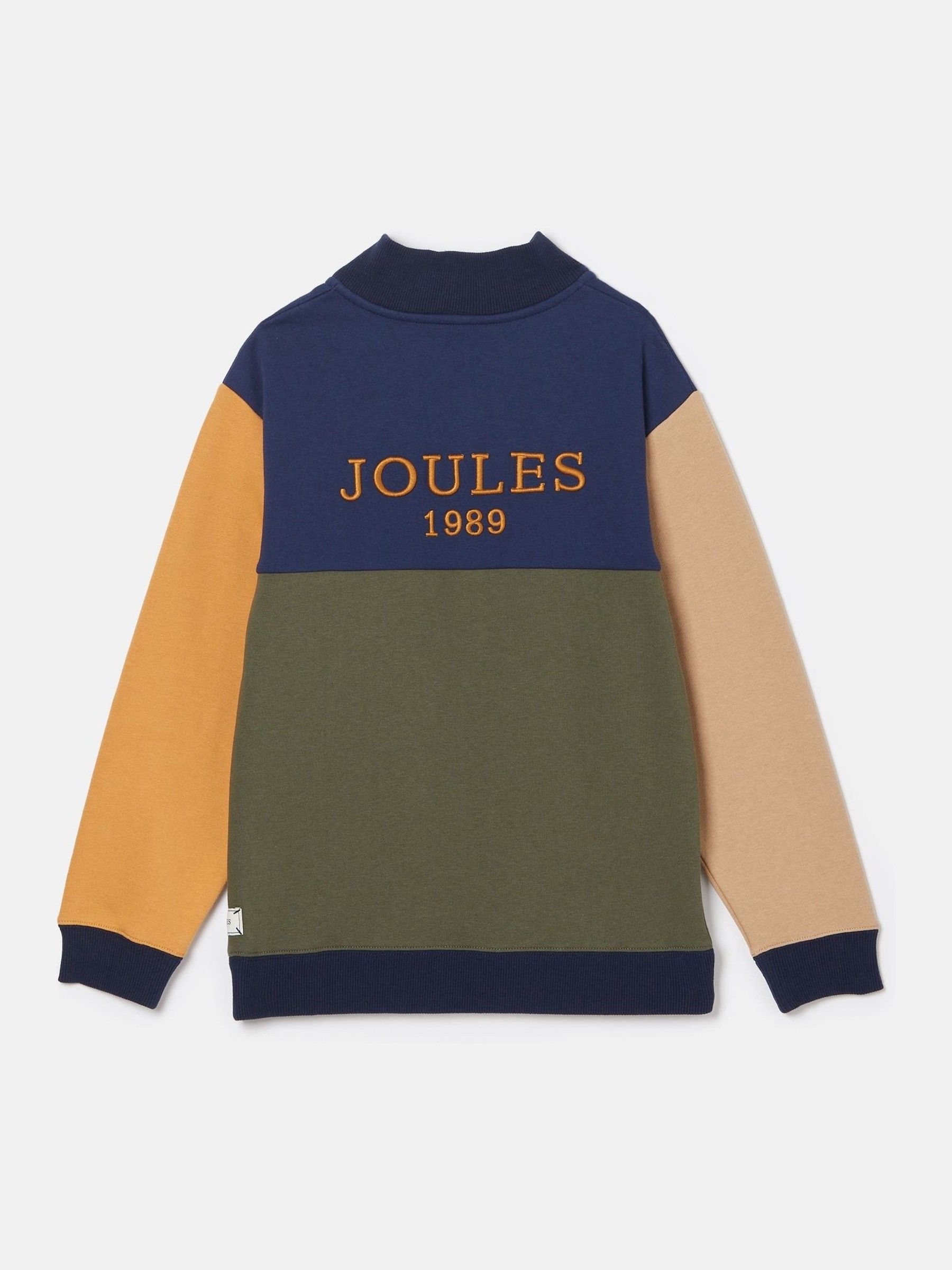 Boys' Elliot Multi Colourblock Quarter Zip Sweatshirt - Image 2 of 3