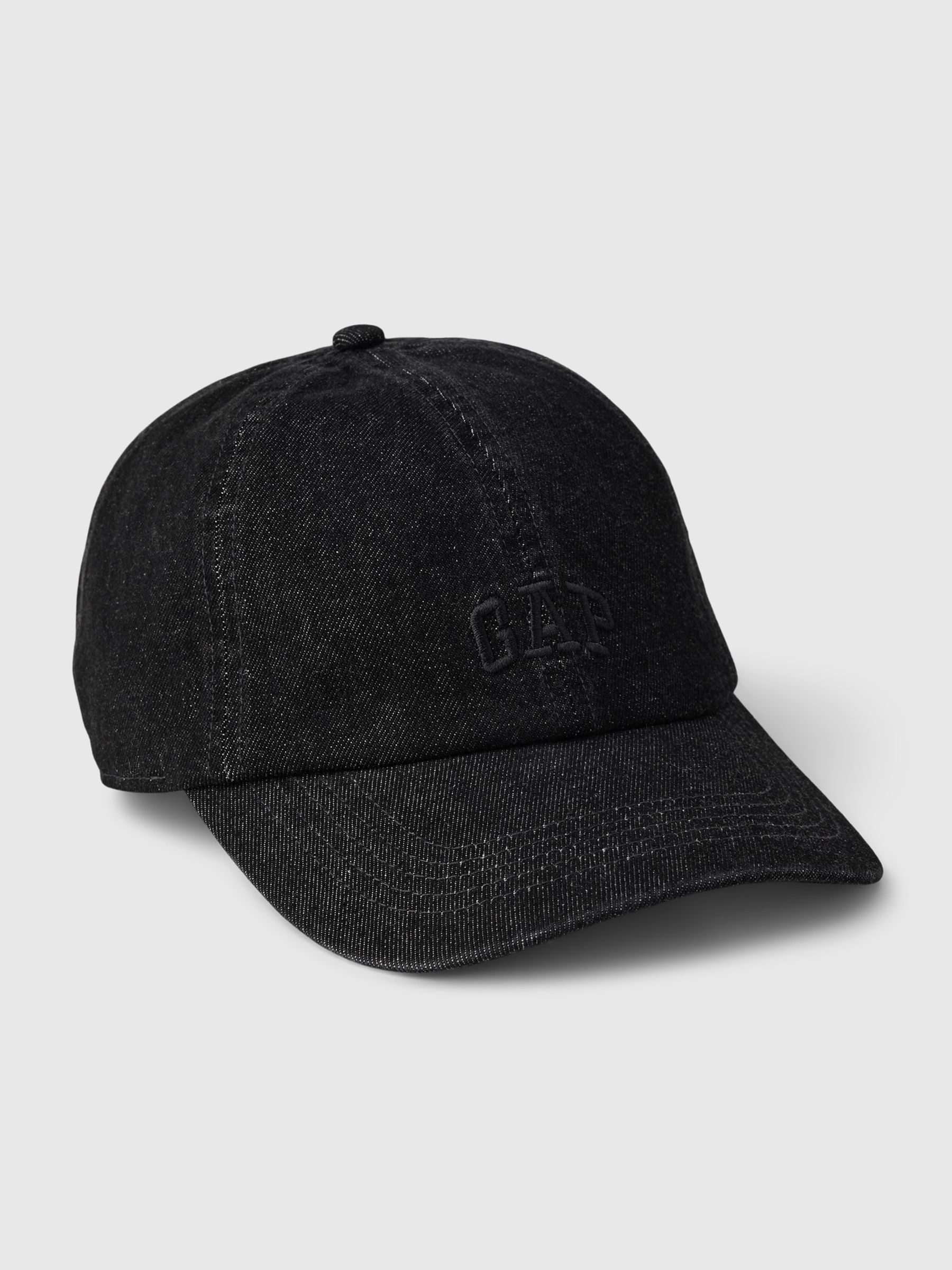 Black Adult Logo Baseball Hat - Image 1 of 1