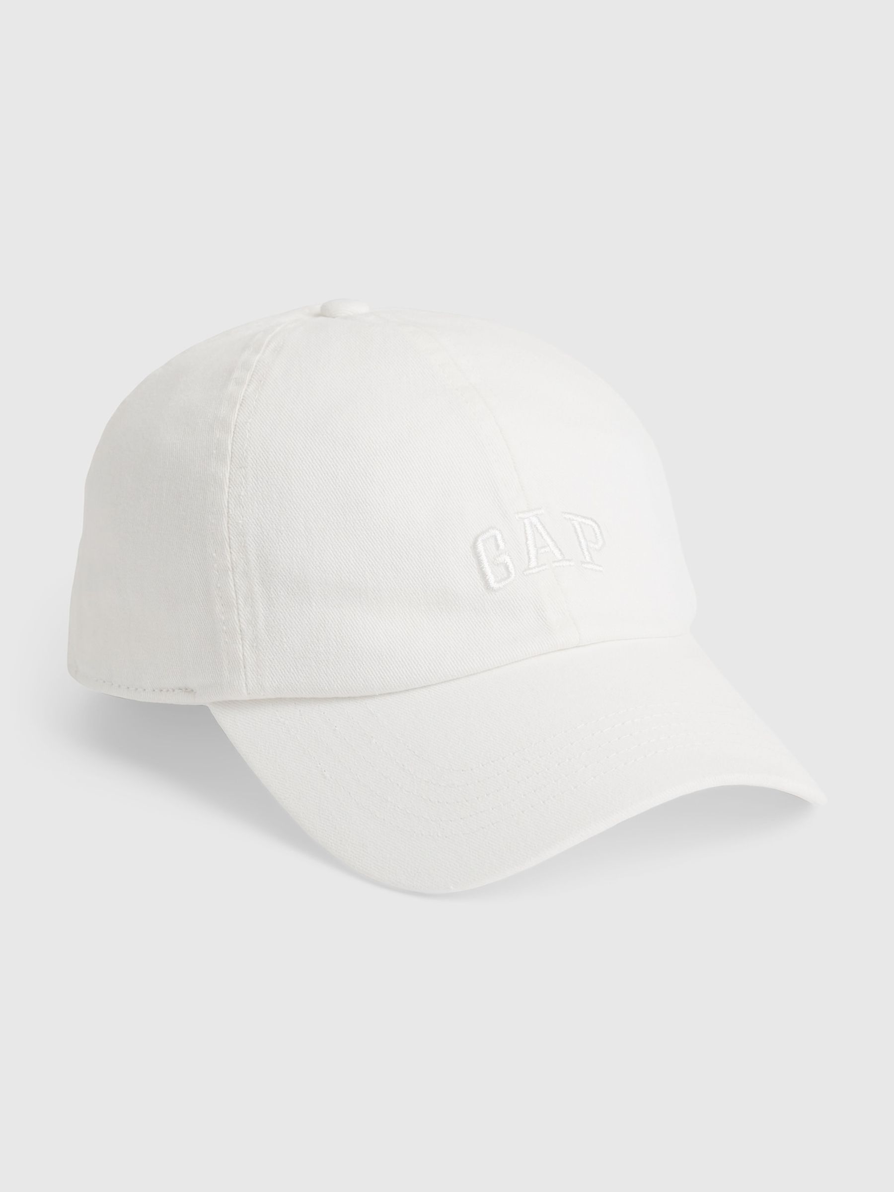 White Adult Logo Baseball Hat - Image 1 of 1