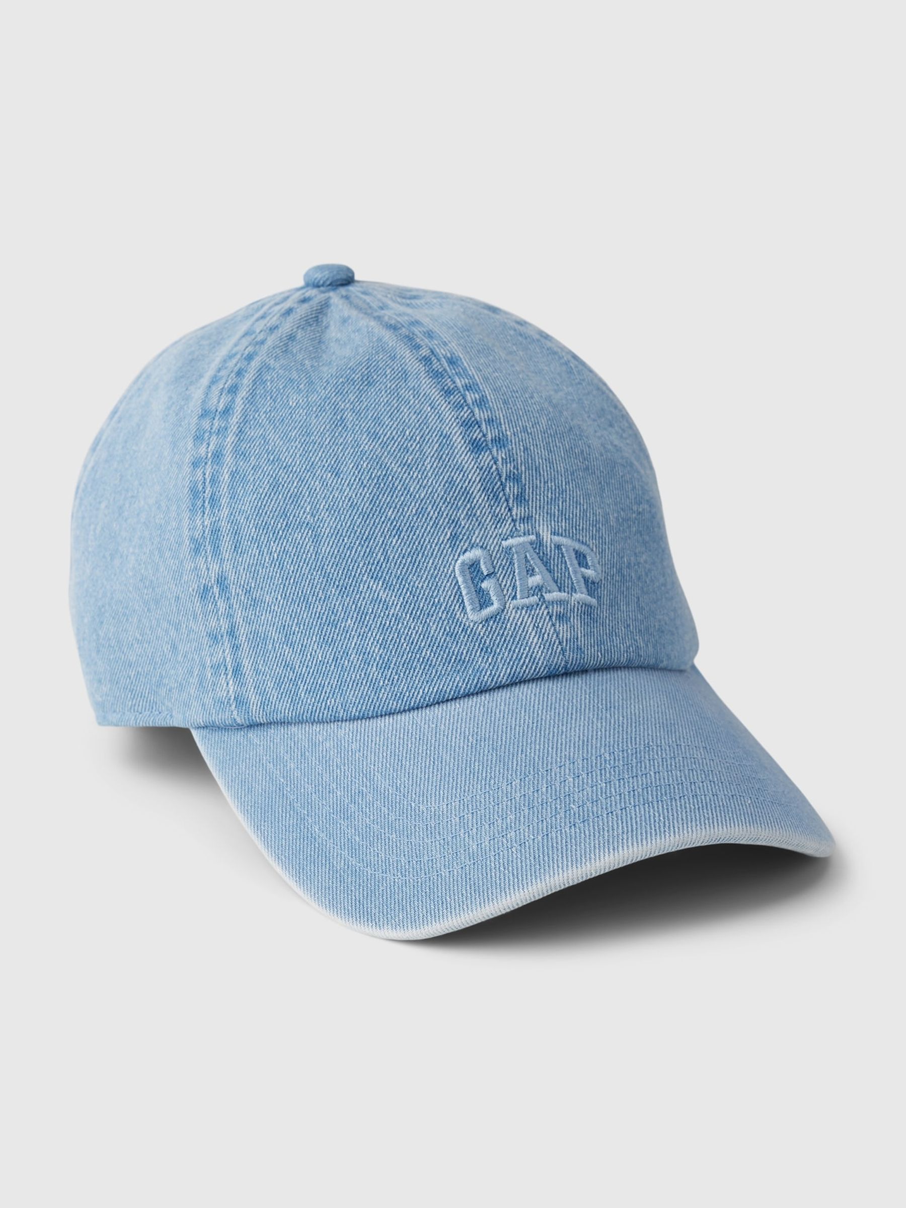 Light Blue Adult Logo Baseball Hat - Image 1 of 1