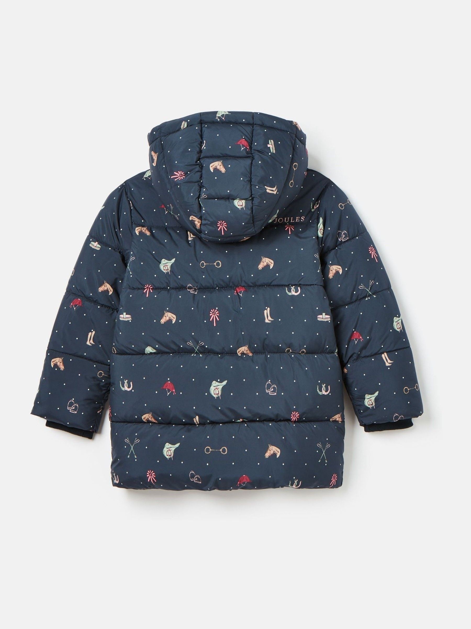 Girls' Emmeline Blue Print Showerproof Coat - Image 2 of 6