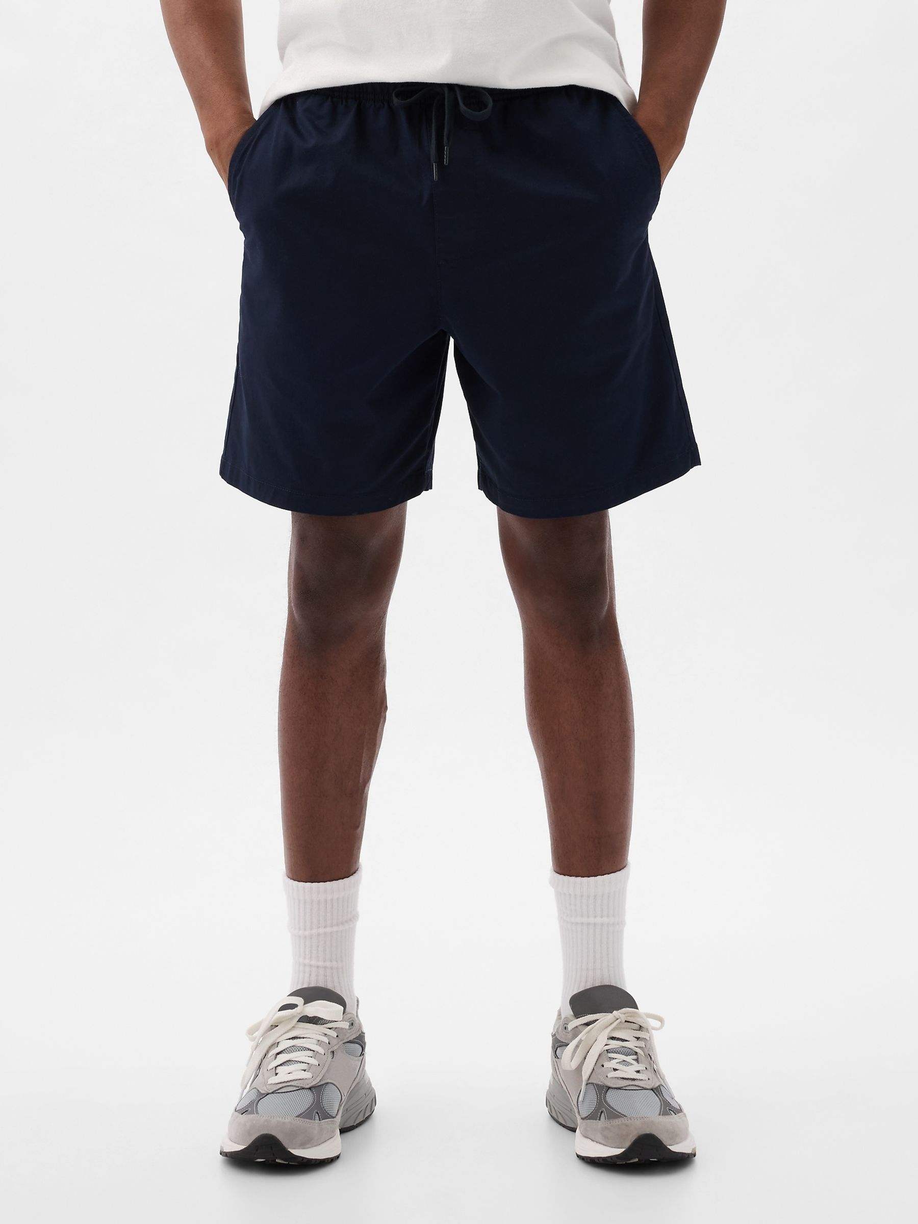 Navy Blue Short Length 4' Chino Shorts - Image 1 of 1