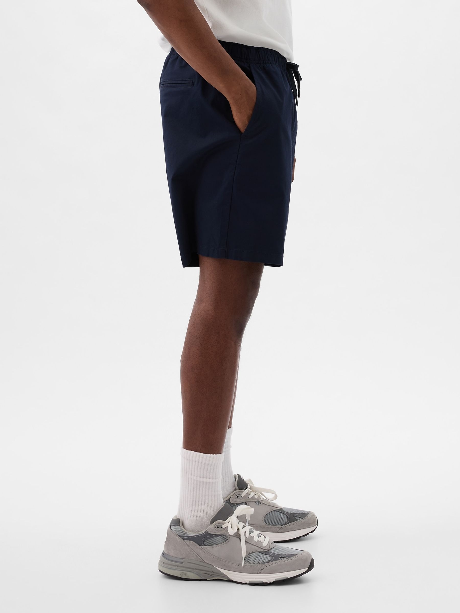 Navy Blue Short Length 4' Chino Shorts - Image 3 of 5