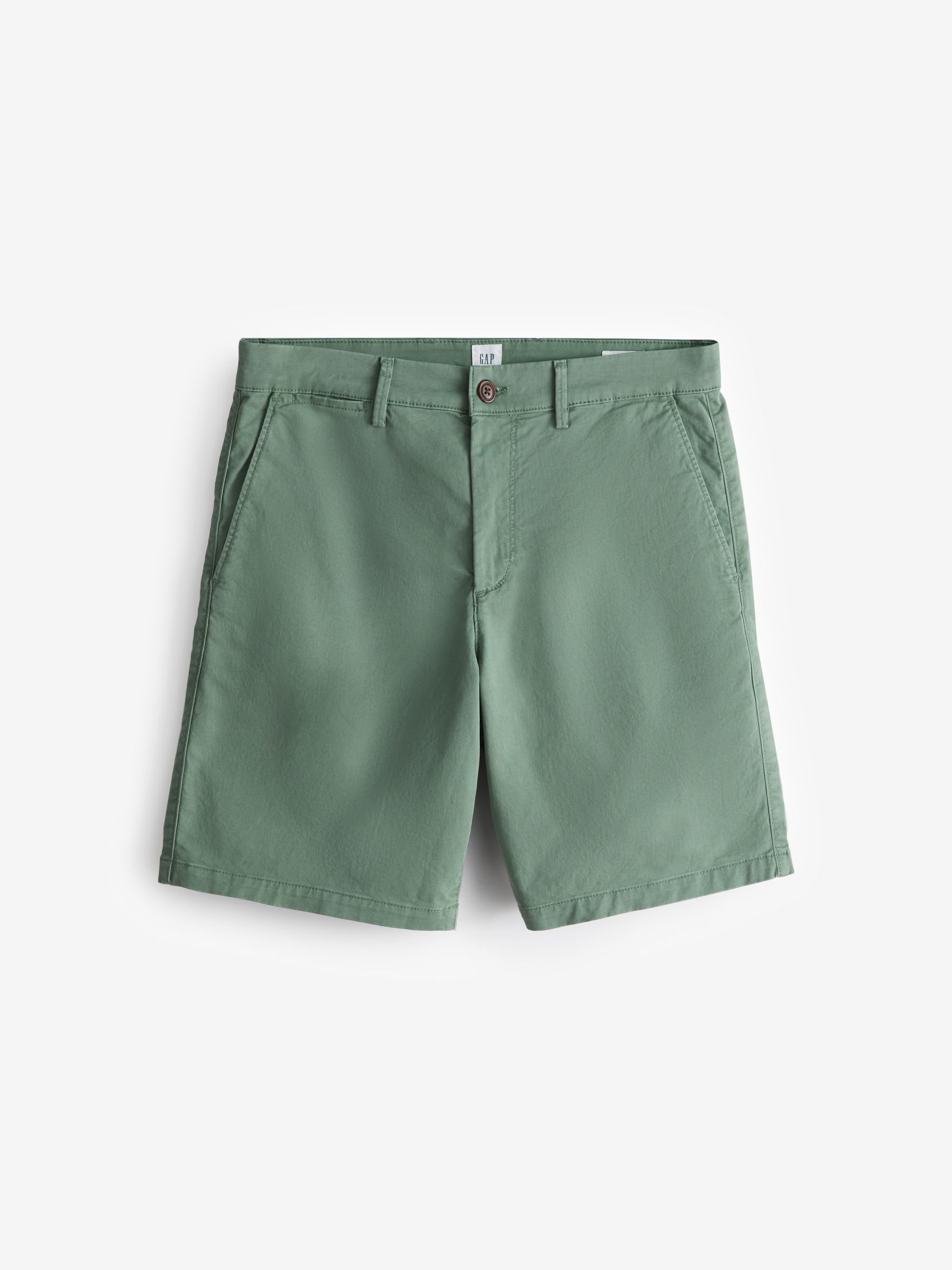 Green 9" Chino Shorts - Image 1 of 3