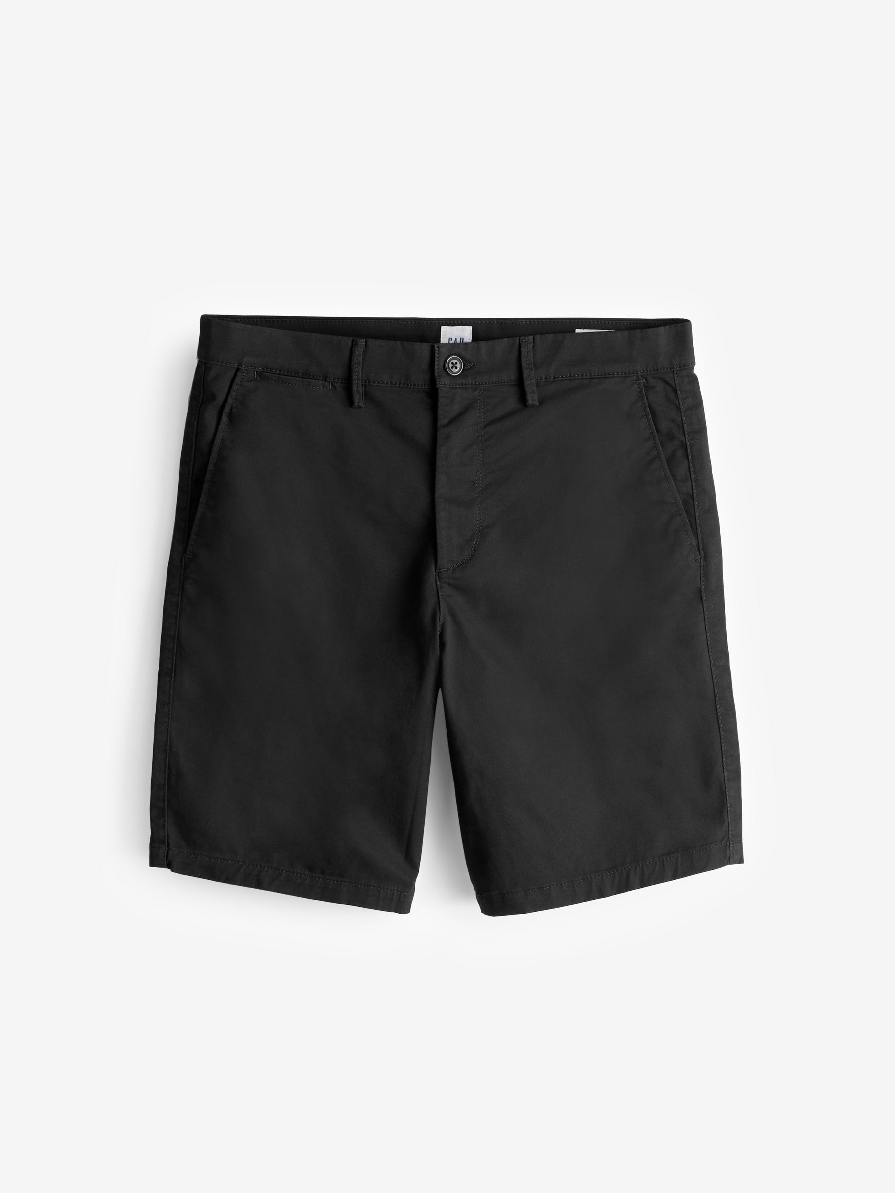 Black Long Length 9' Chino Shorts - Image 1 of 1