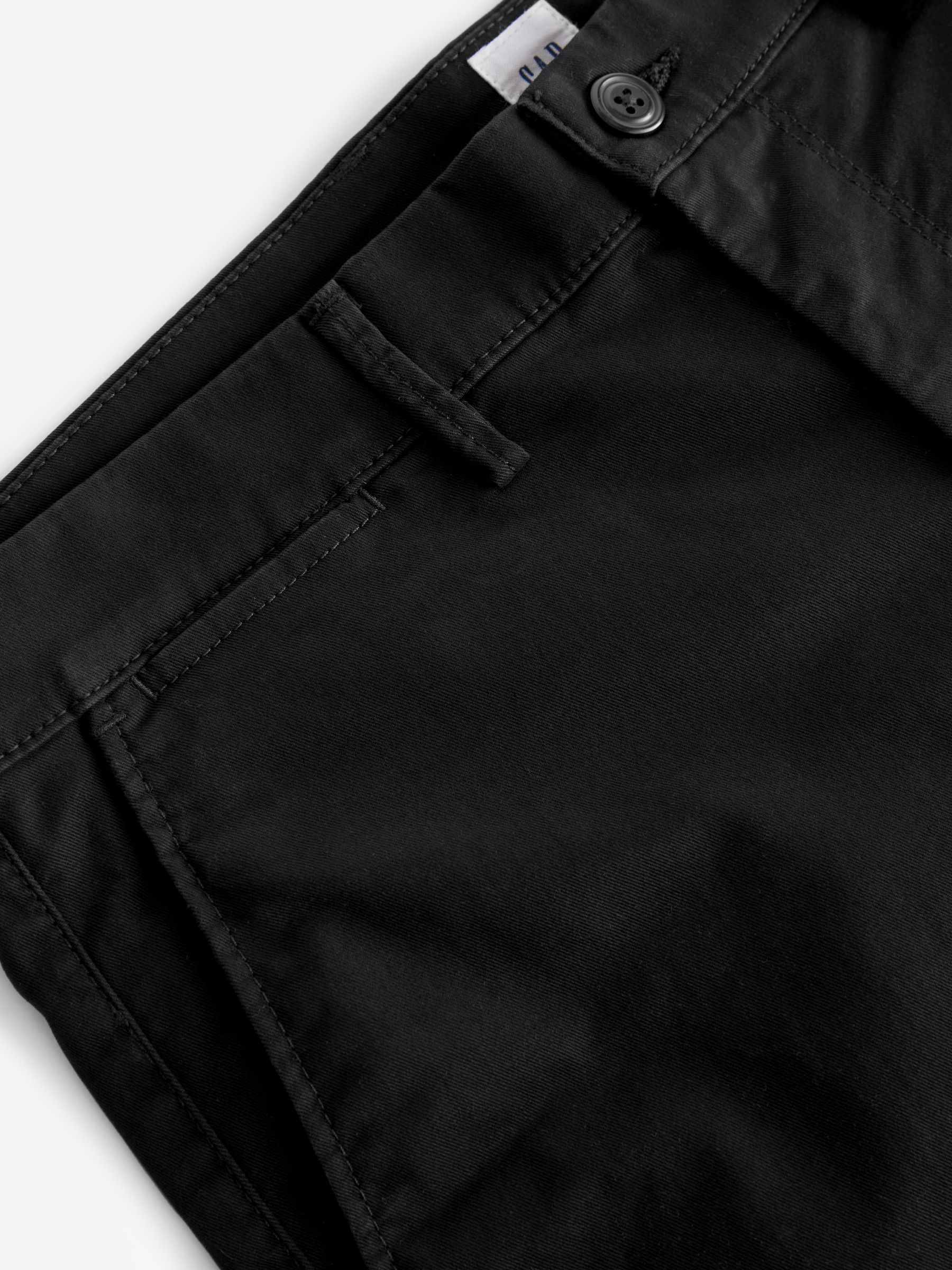 Black Long Length 9' Chino Shorts - Image 3 of 6