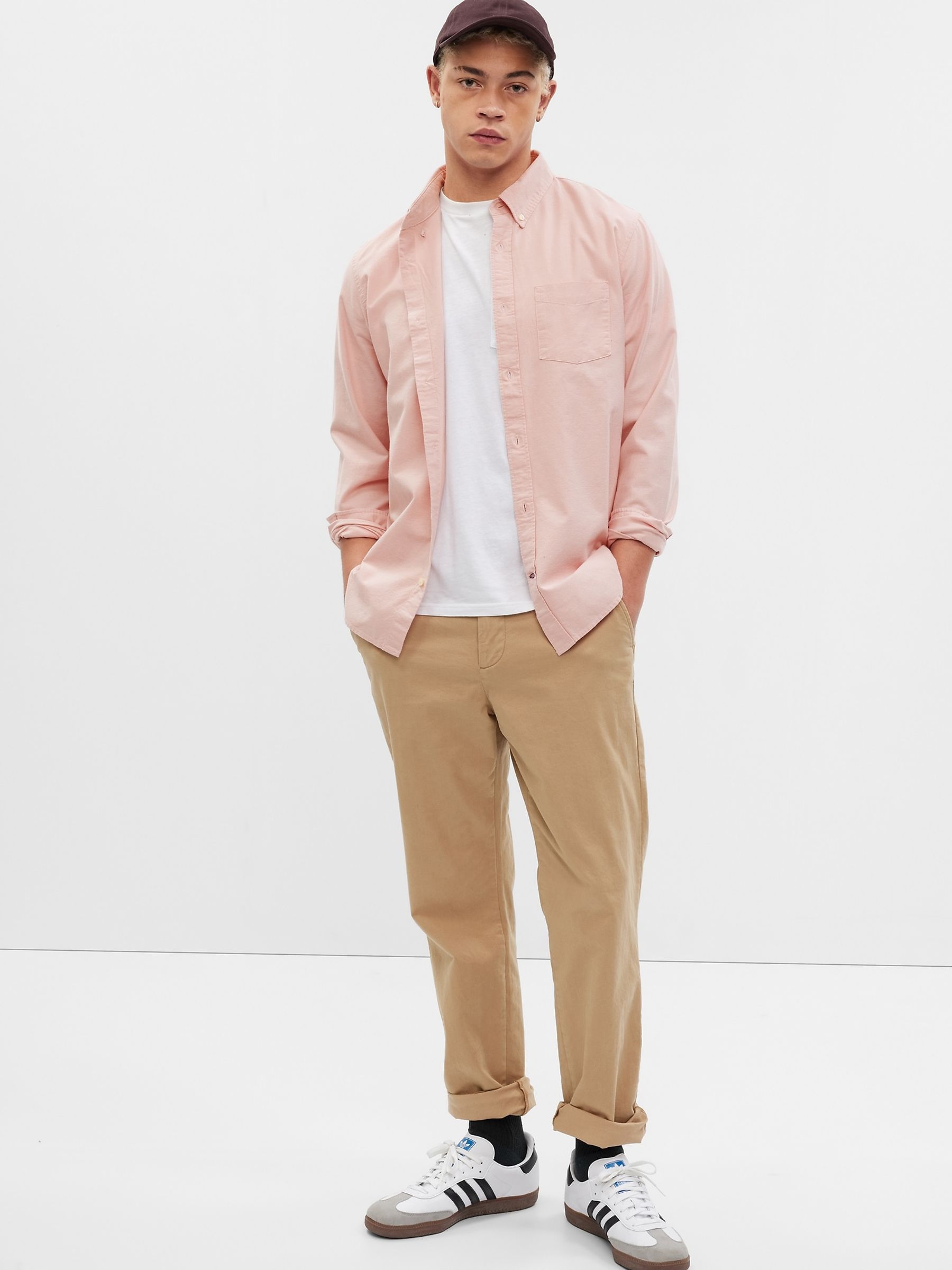 Pink Regular Fit Oxford Shirt - Image 1 of 1