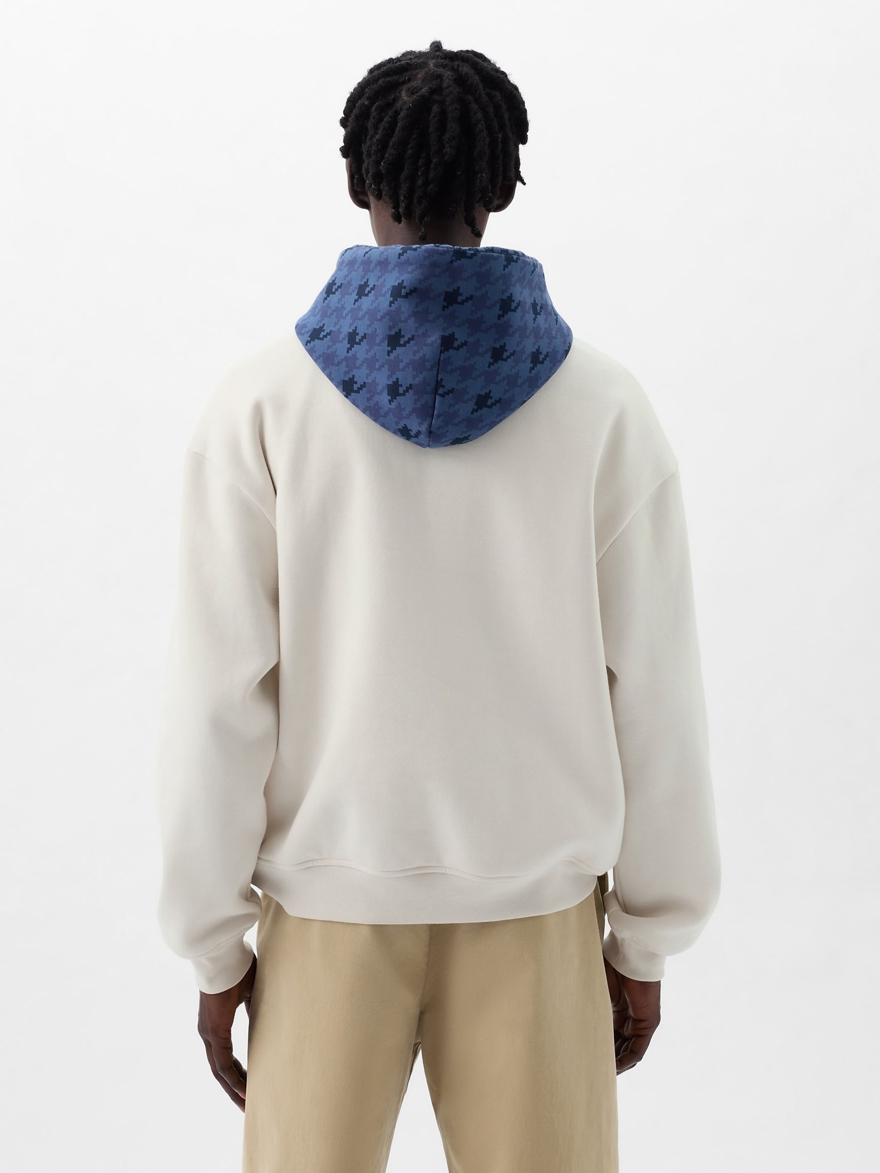 White Dapper Dan Colourblock Logo Hoodie - Image 2 of 5