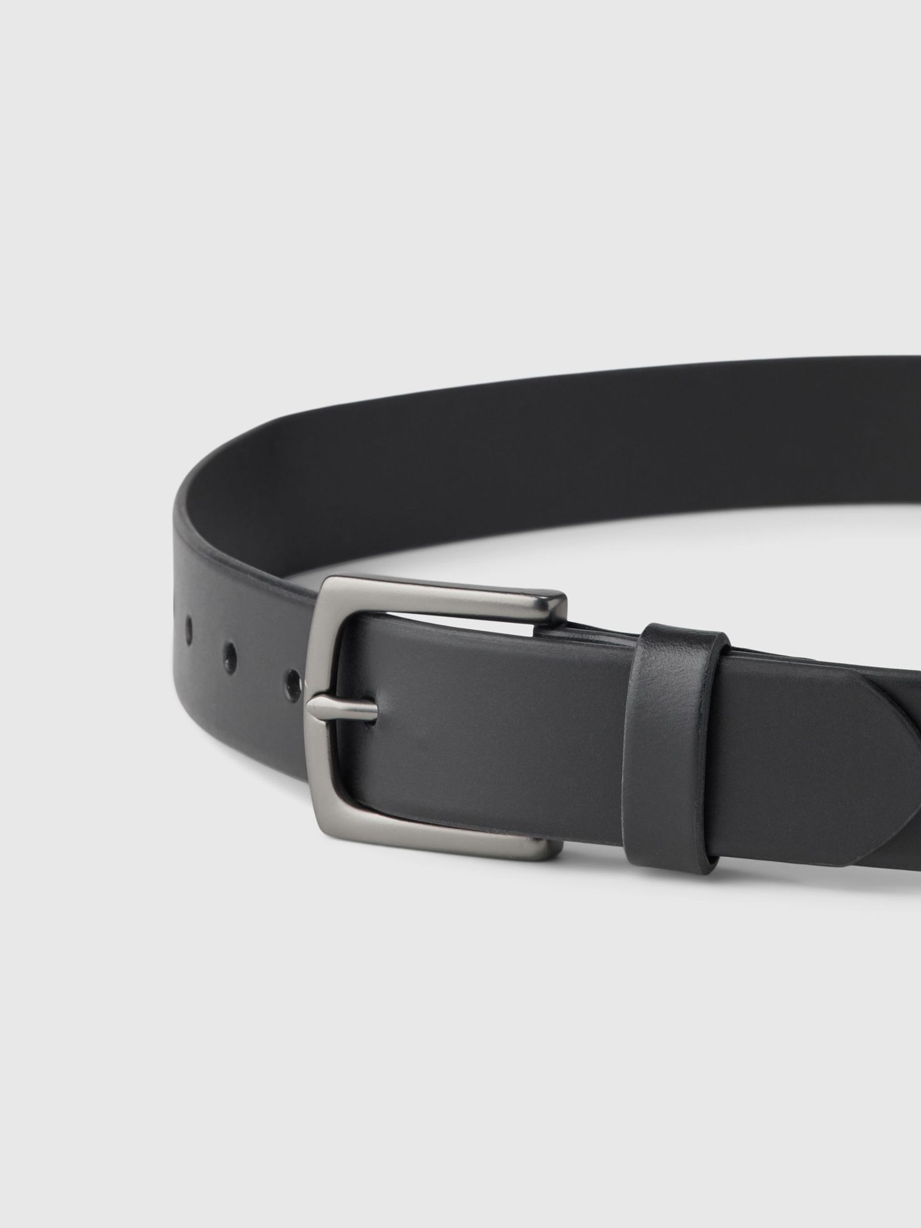 Black Leather Belt - Image 2 of 4