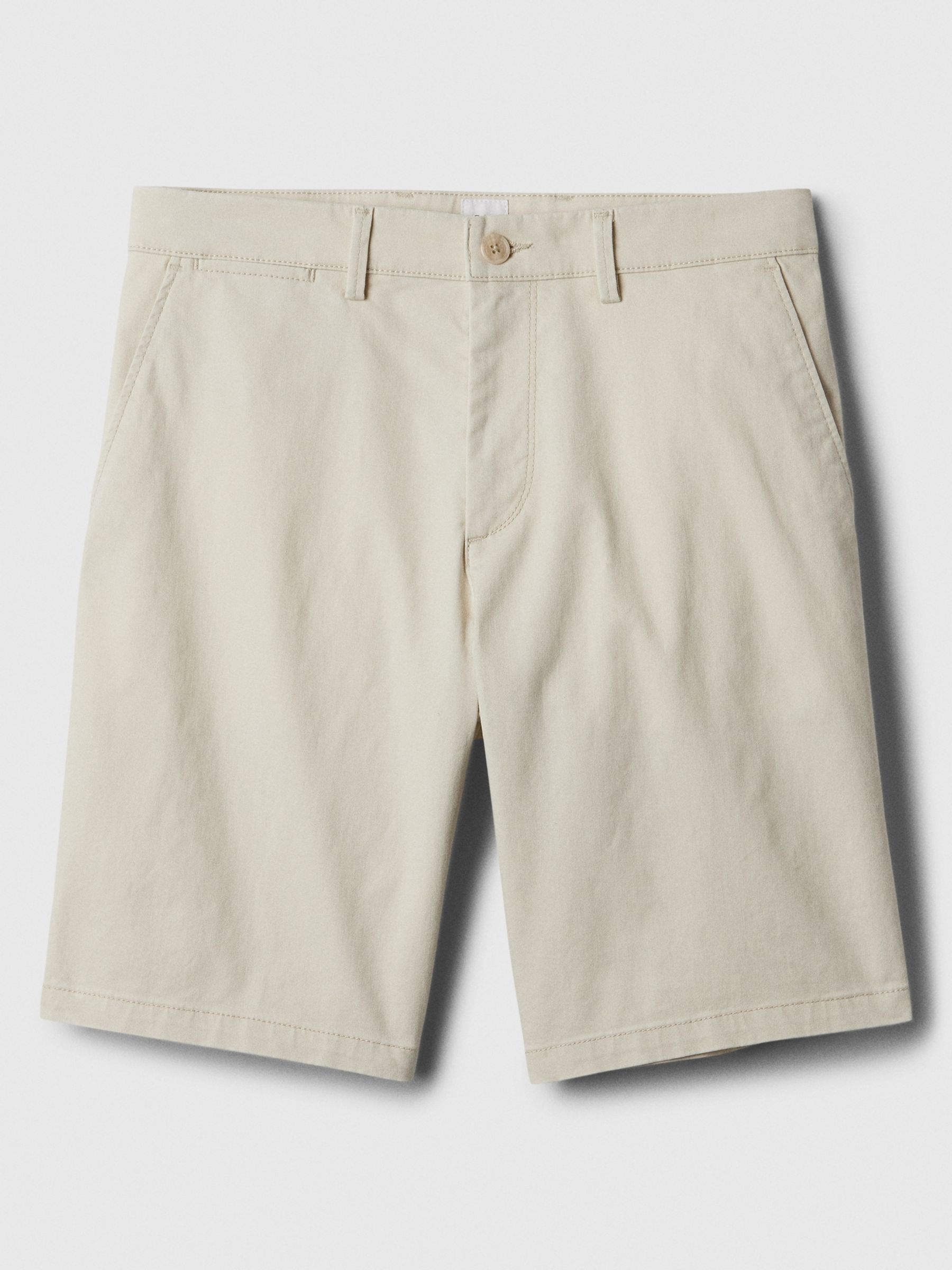 Cream Long Length 9' Chino Shorts - Image 3 of 4