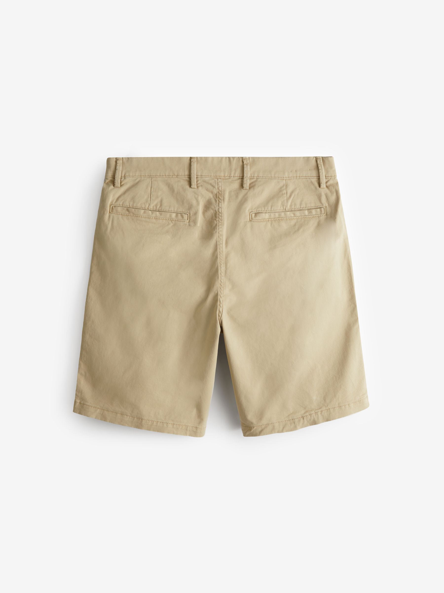 Beige Long Length 9' Chino Shorts - Image 2 of 6