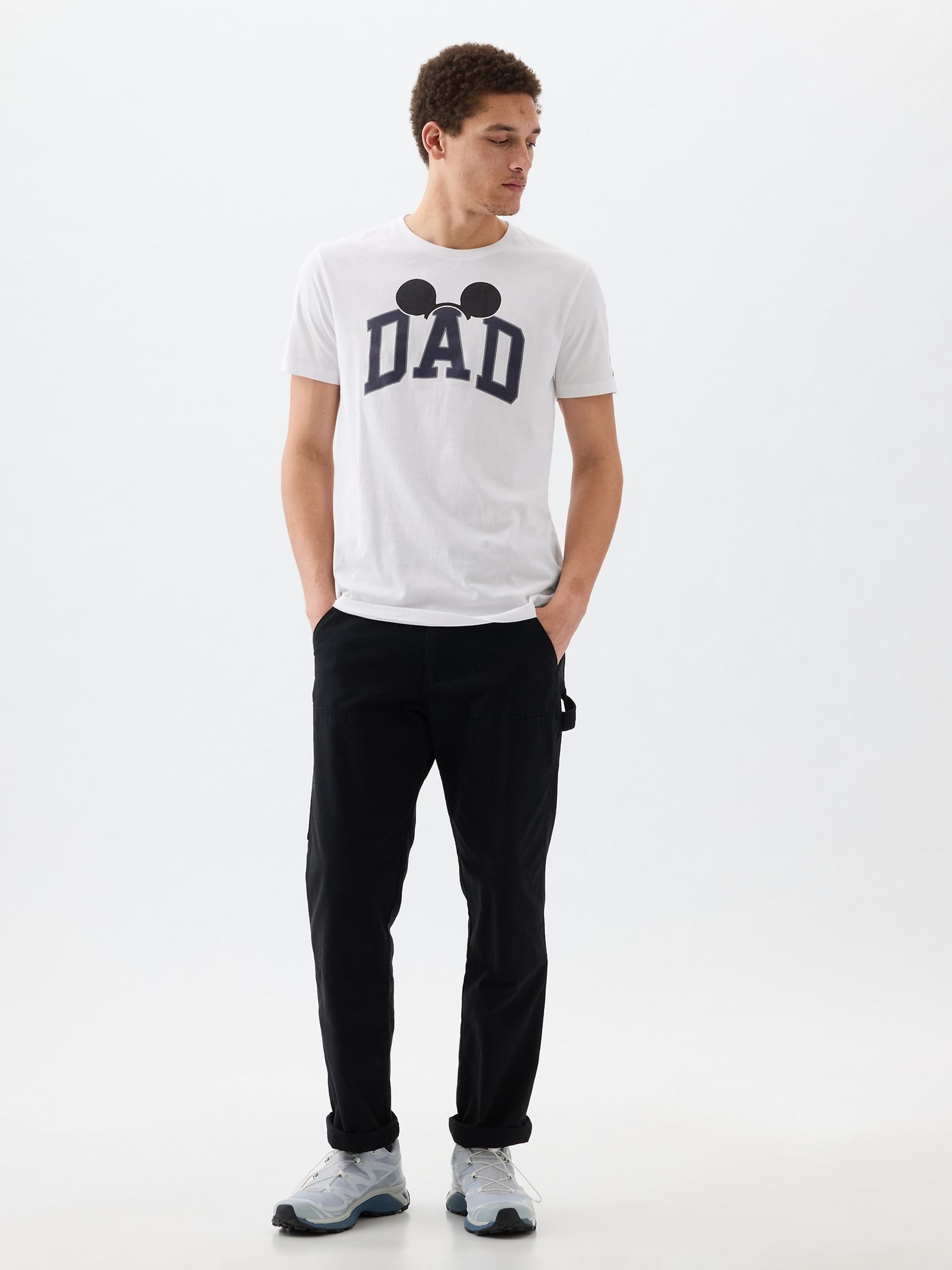 White Disney Dad Graphic Short Sleeve T-Shirt - Image 1 of 4