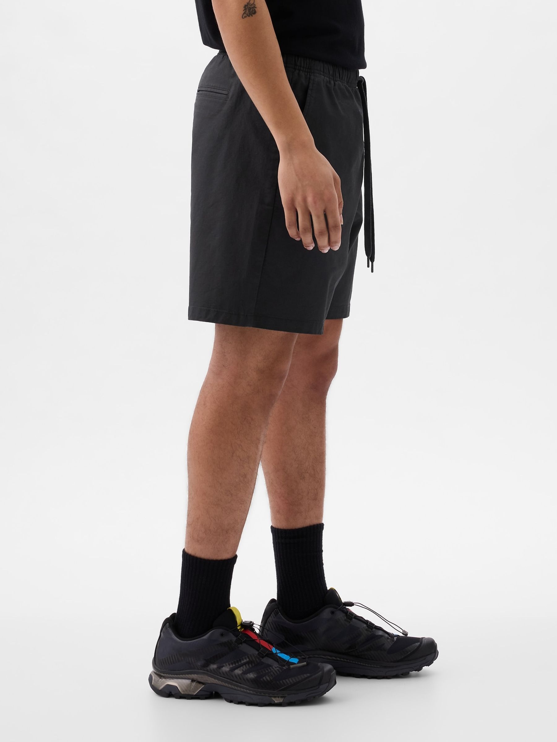 Black Short Length 4' Chino Shorts - Image 4 of 5