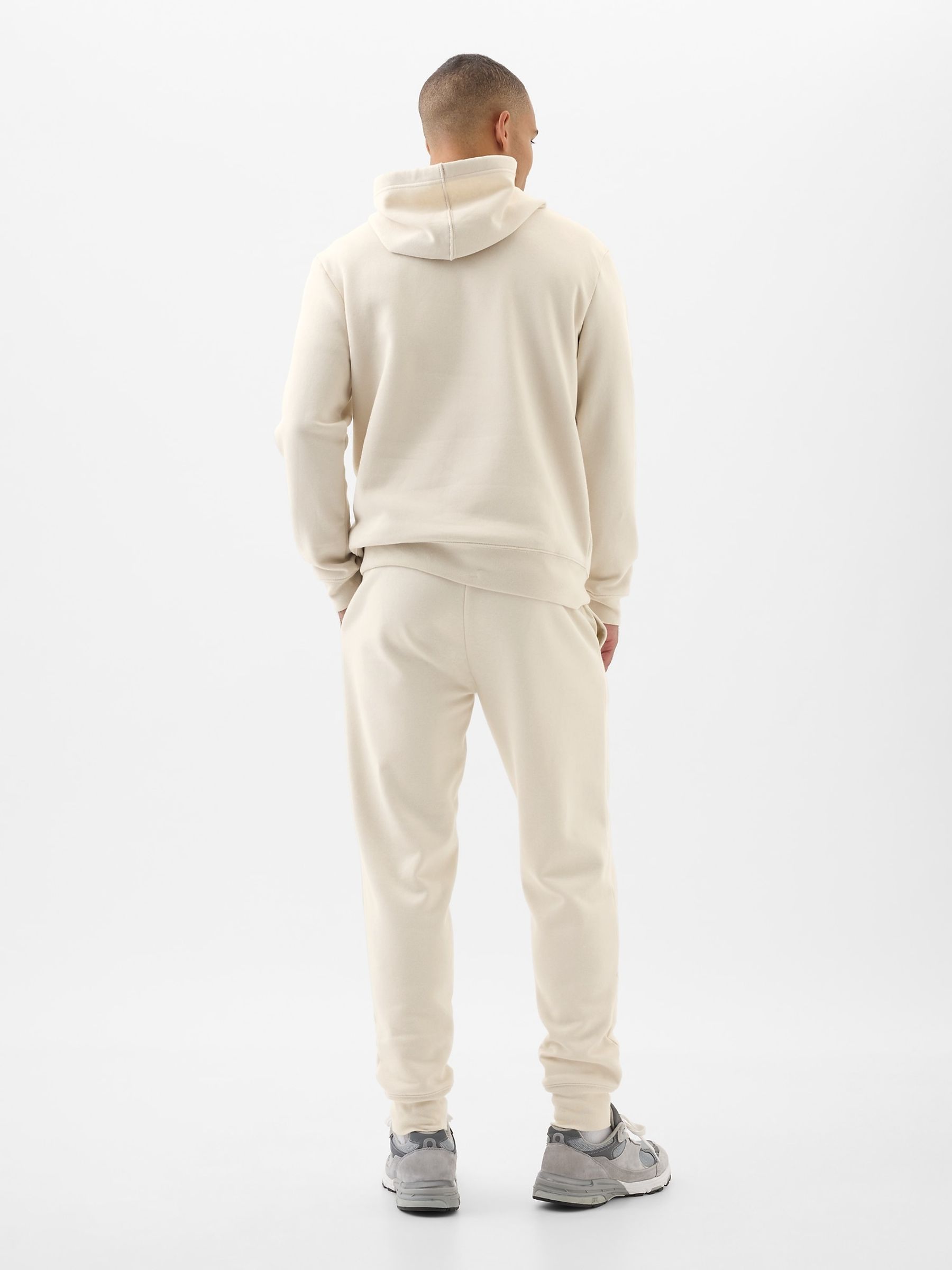 Cream Logo Joggers - Image 2 of 3