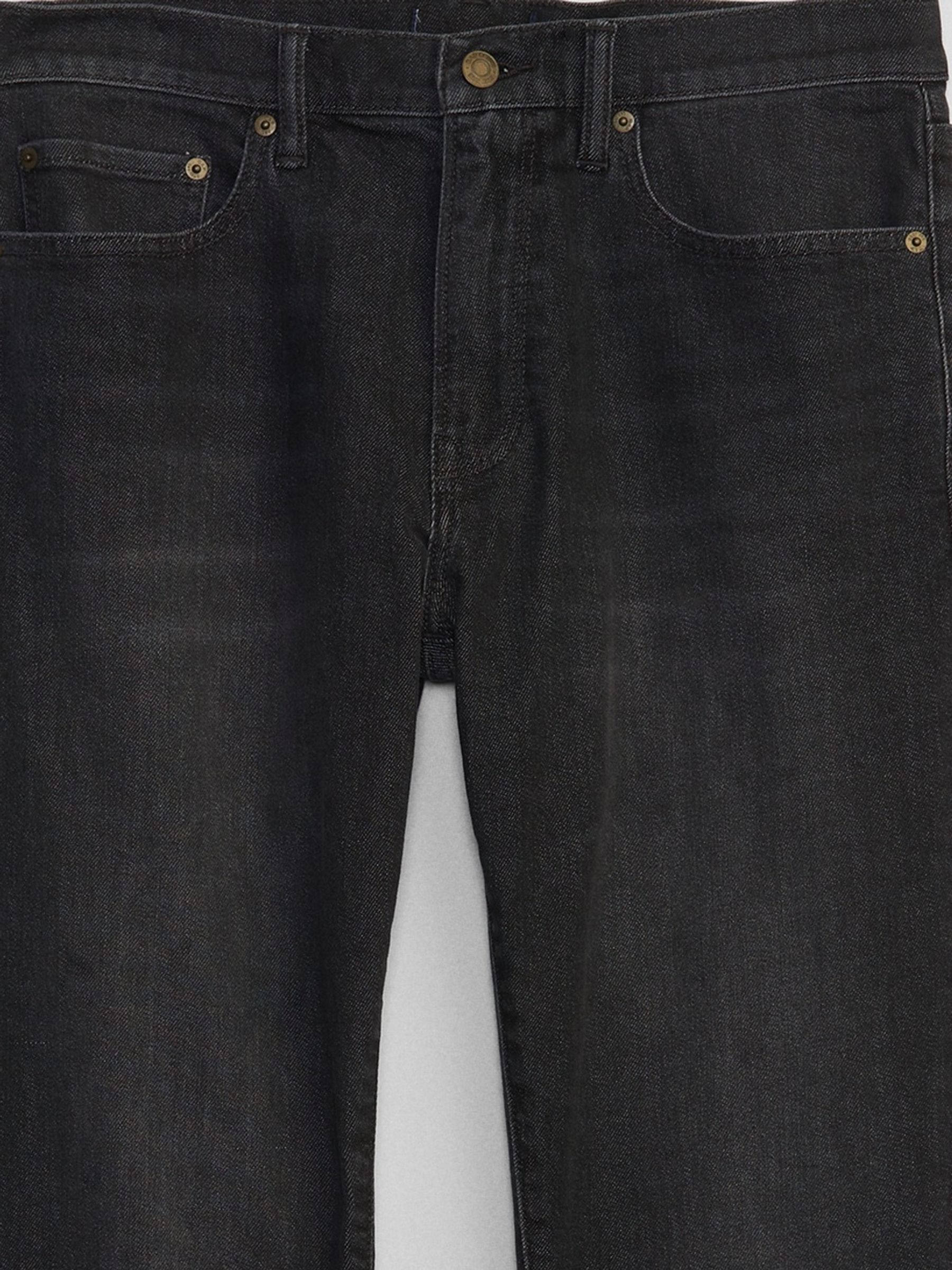 Washed Black Slim Fit Comfort Stretch Soft Jeans - Image 4 of 4
