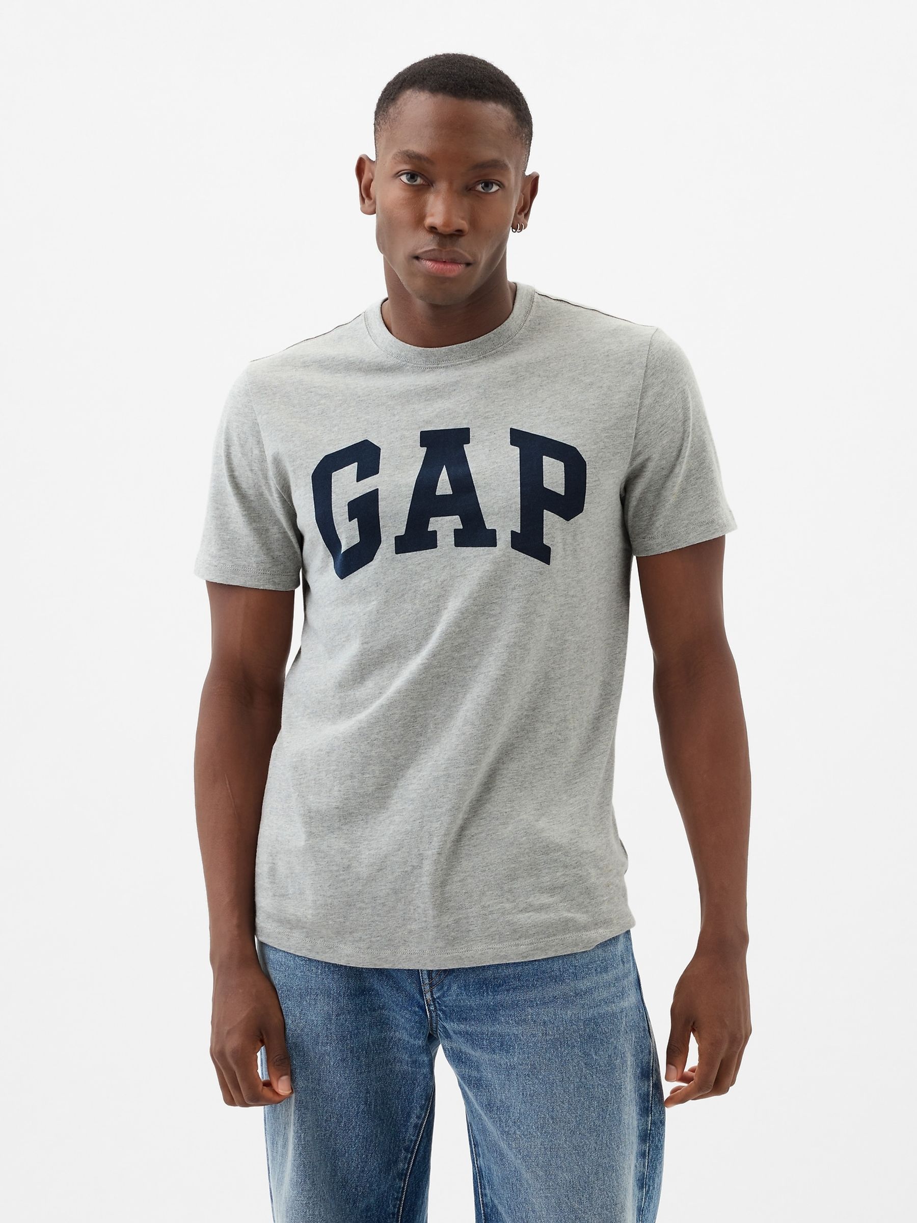 Grey Everyday Logo 100% Cotton Crew Neck Short Sleeve T-Shirt - Image 1 of 6