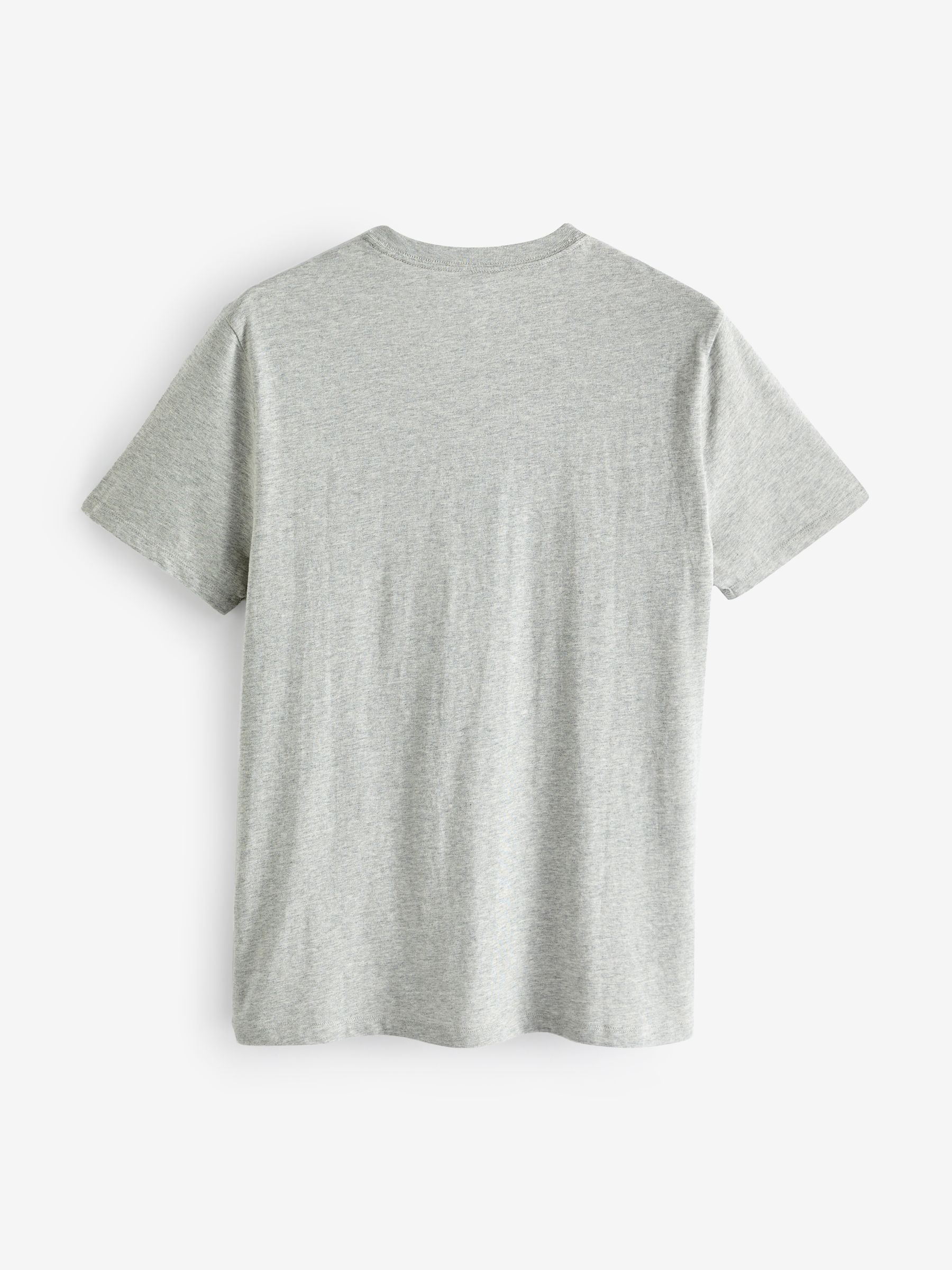 Grey Everyday Logo 100% Cotton Crew Neck Short Sleeve T-Shirt - Image 5 of 6