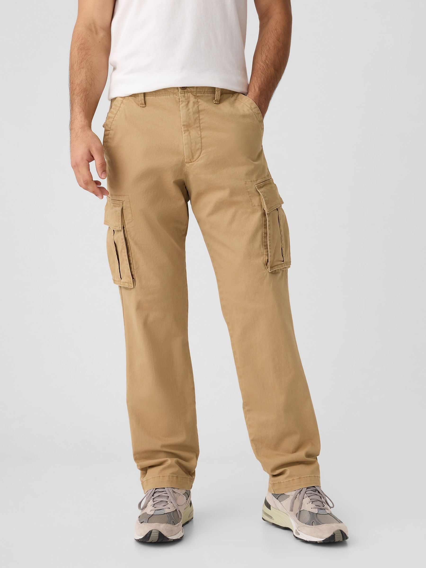 Brown Straight Fit Cargo Trousers - Image 1 of 1