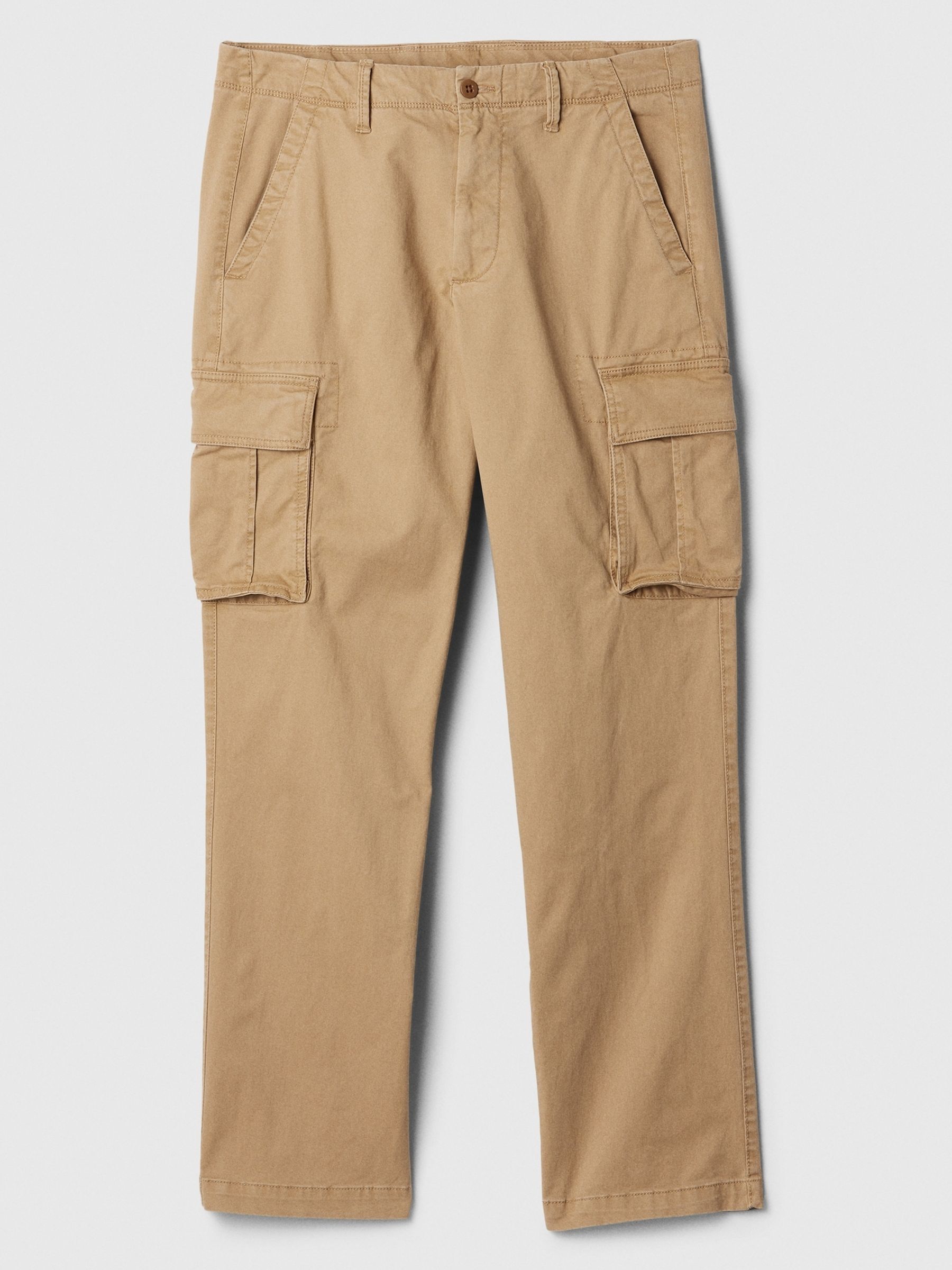 Brown Straight Fit Cargo Trousers - Image 5 of 6