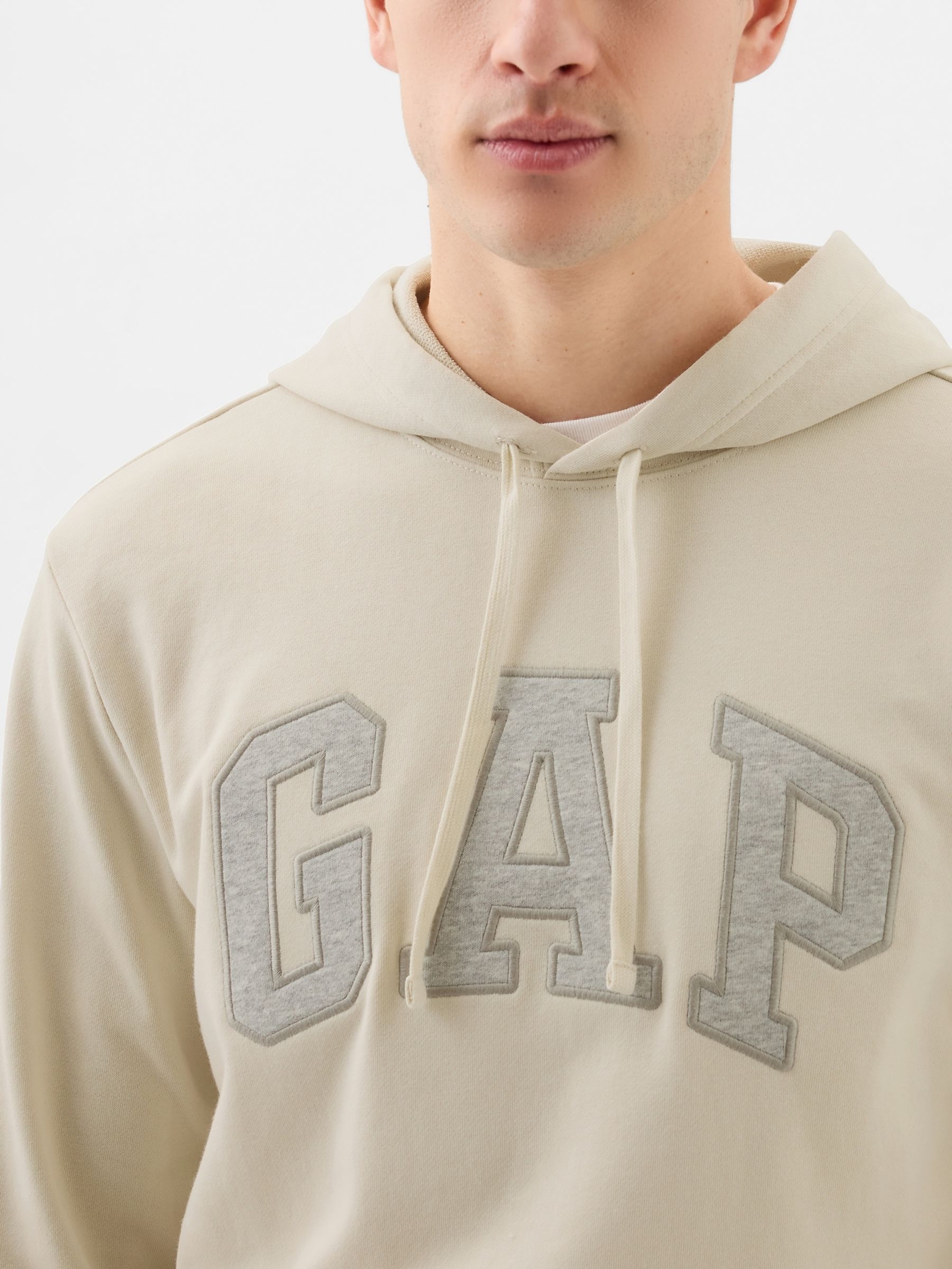 Cream Logo Hoodie - Image 4 of 5