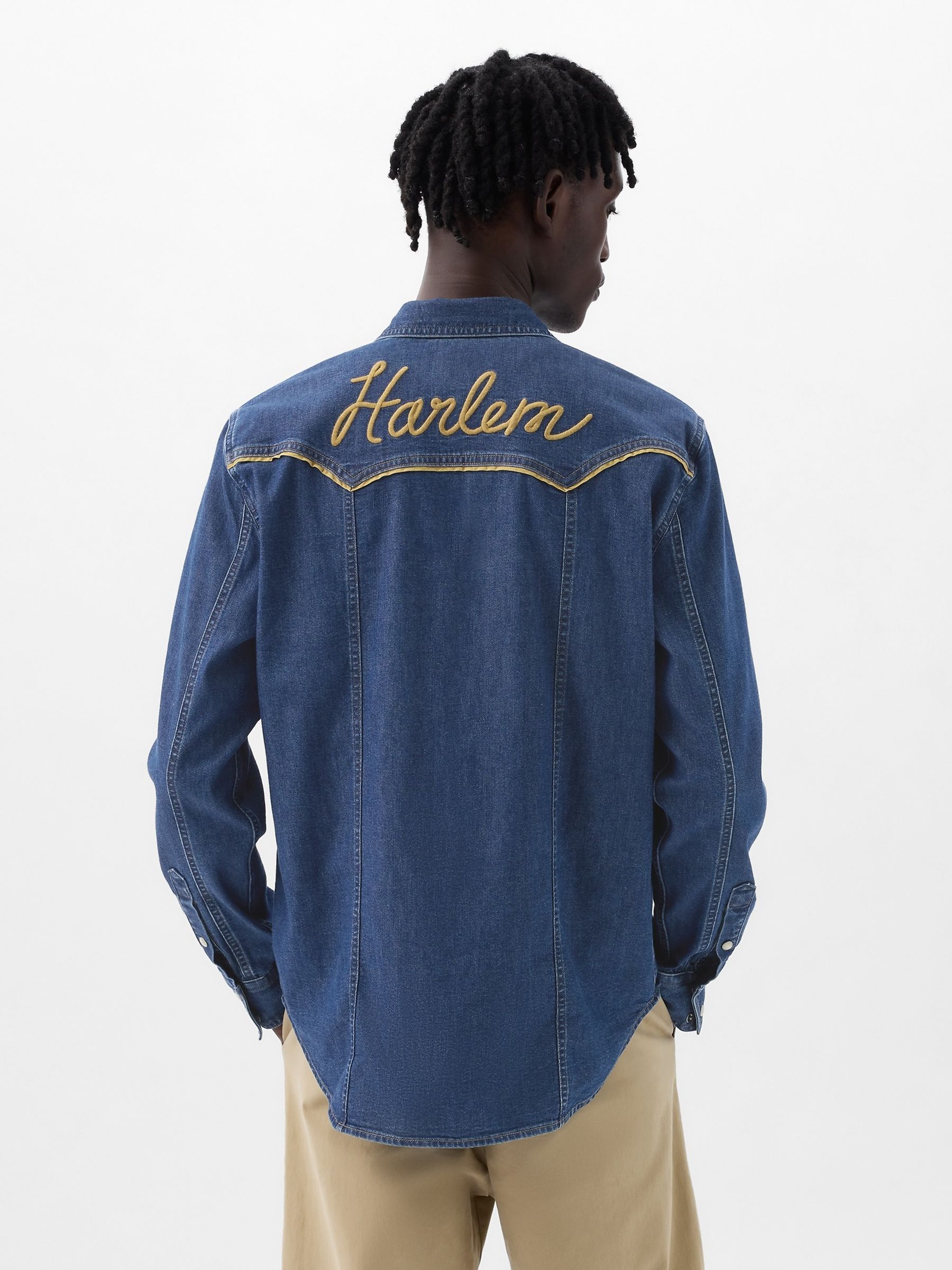 Blue Dapper Dan Denim Western Shirt - Image 2 of 5