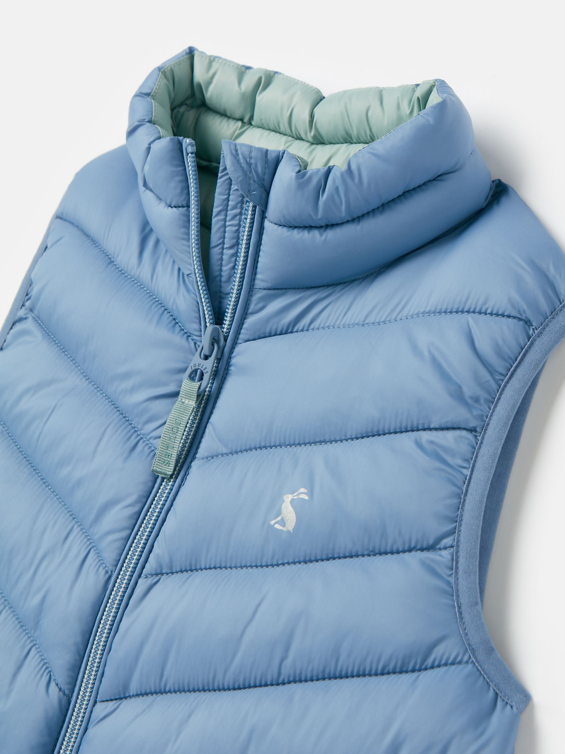 Kids' Crofton Blue Showerproof Padded Gilet - Image 3 of 5