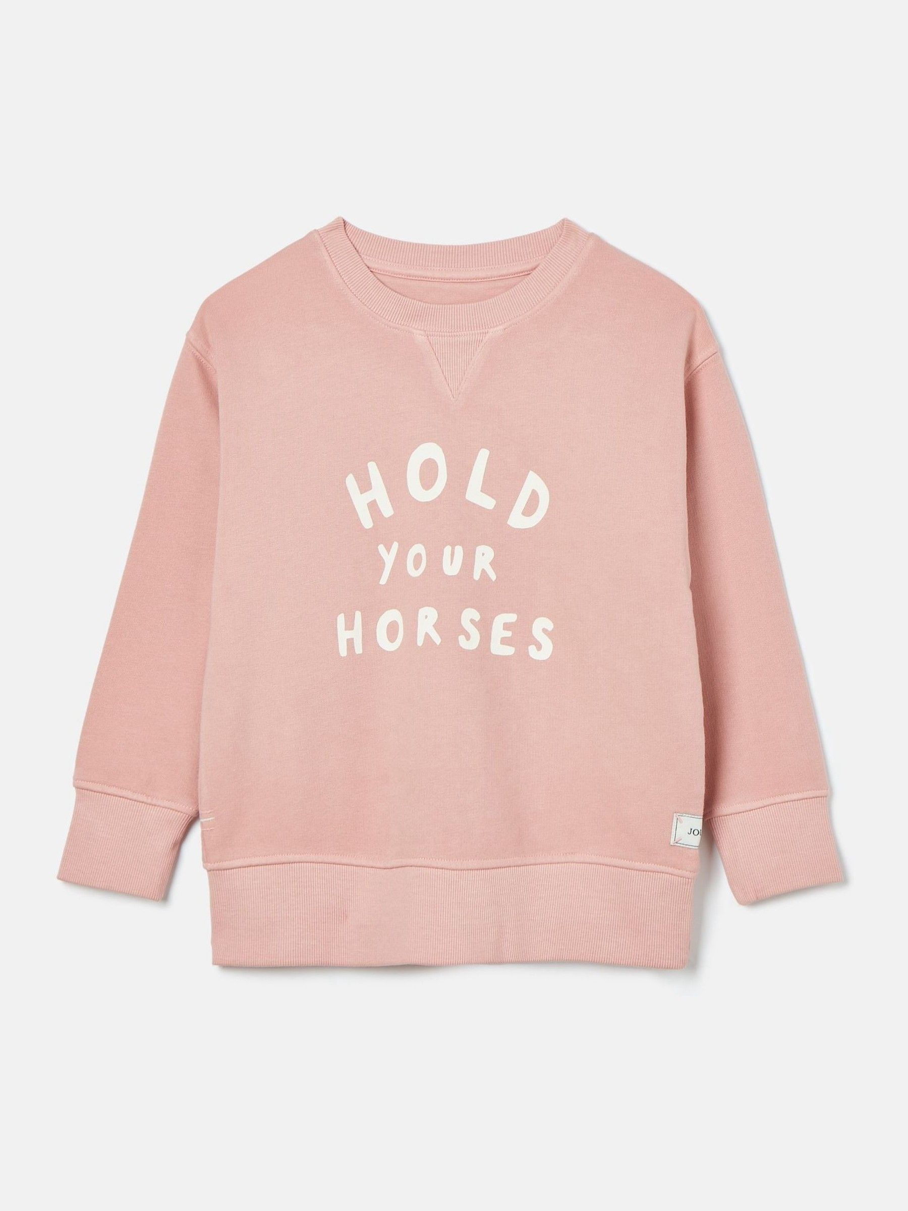Kids' Sundaze Pink Crew Neck Slogan Sweatshirt - Image 1 of 6