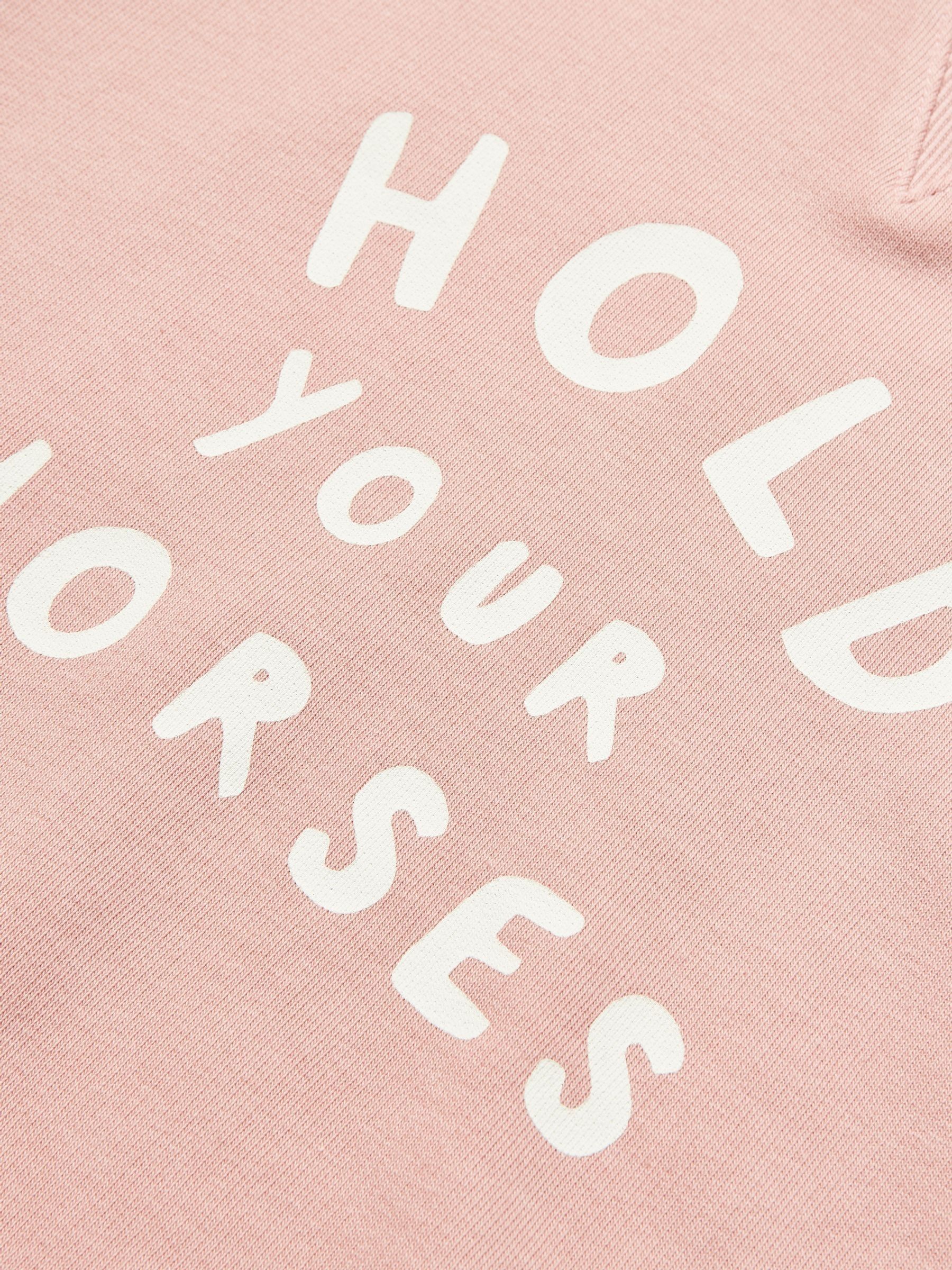 Kids' Sundaze Pink Crew Neck Slogan Sweatshirt - Image 6 of 6