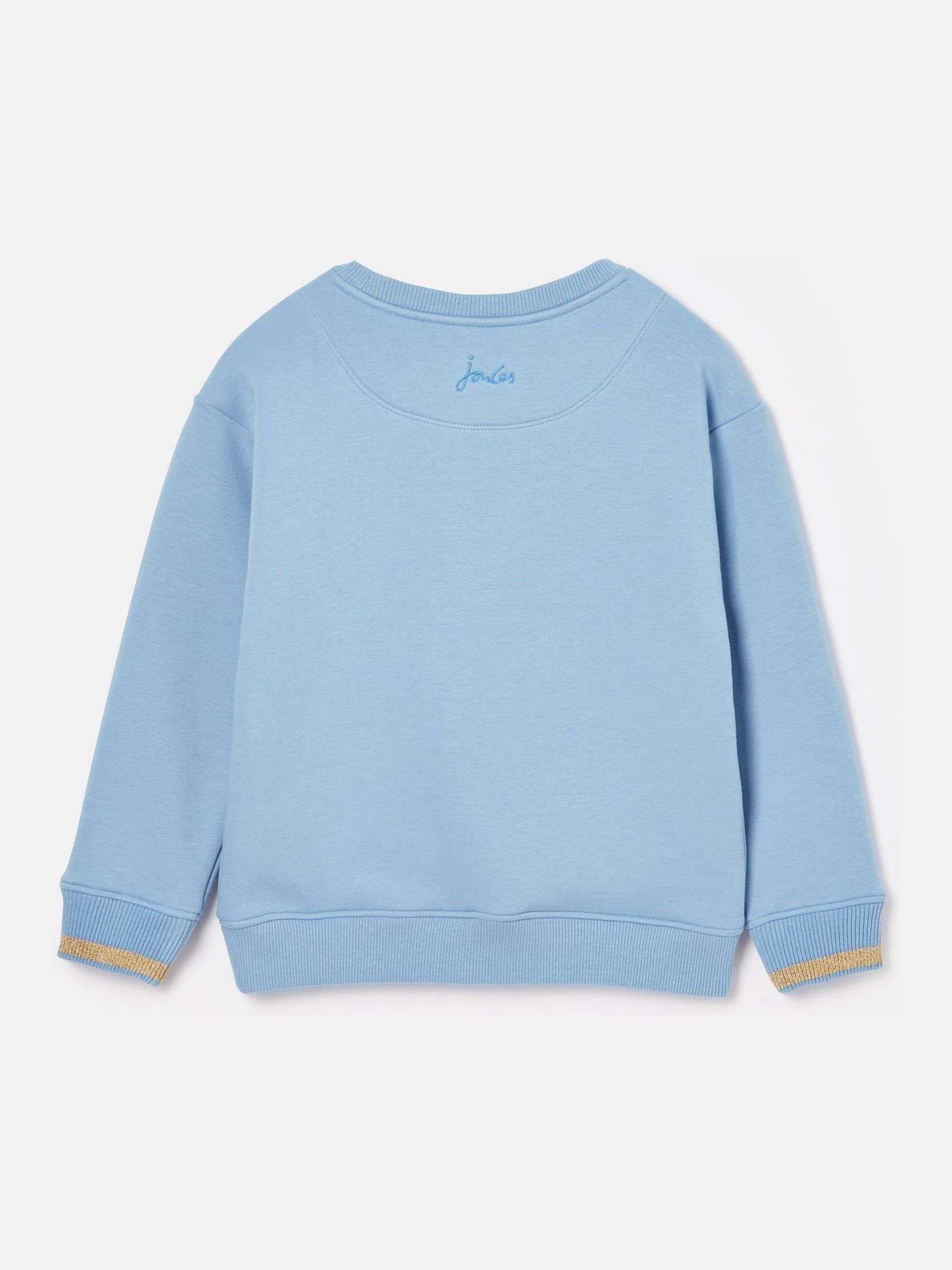 Girls' Mackenzie Blue Pegasus Embroidered Artwork Sweatshirt