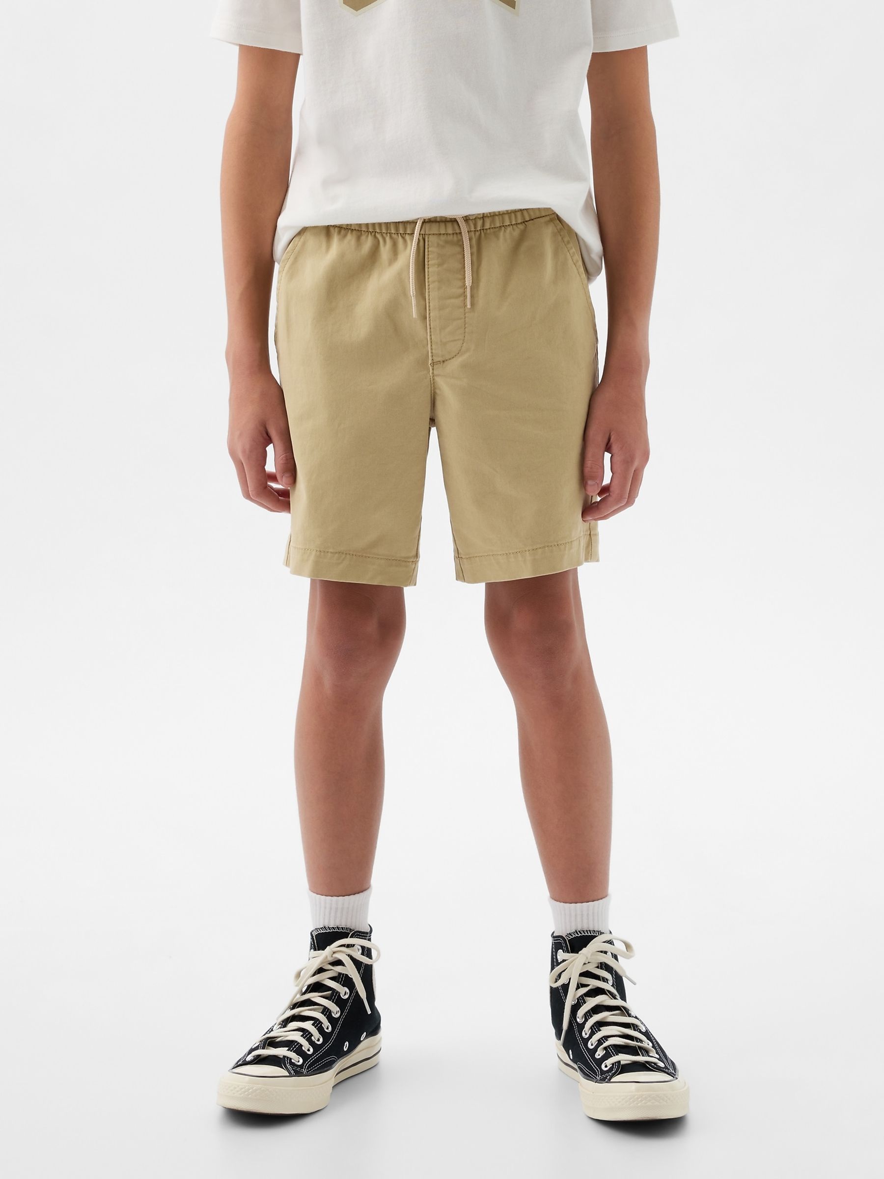 Beige Cotton Twill Easy Pull On Short (4-13yrs) - Image 1 of 5