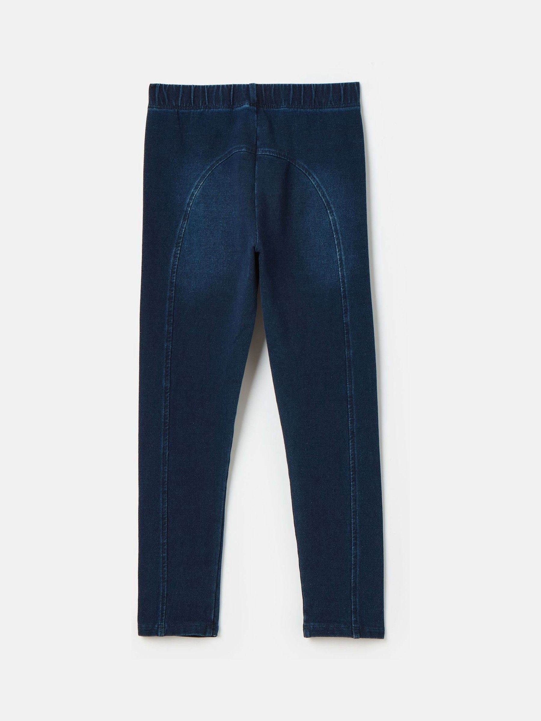 Girls' Trot Denim Dark Wash Jersey Denim Jodphur-Style Leggings - Image 2 of 4