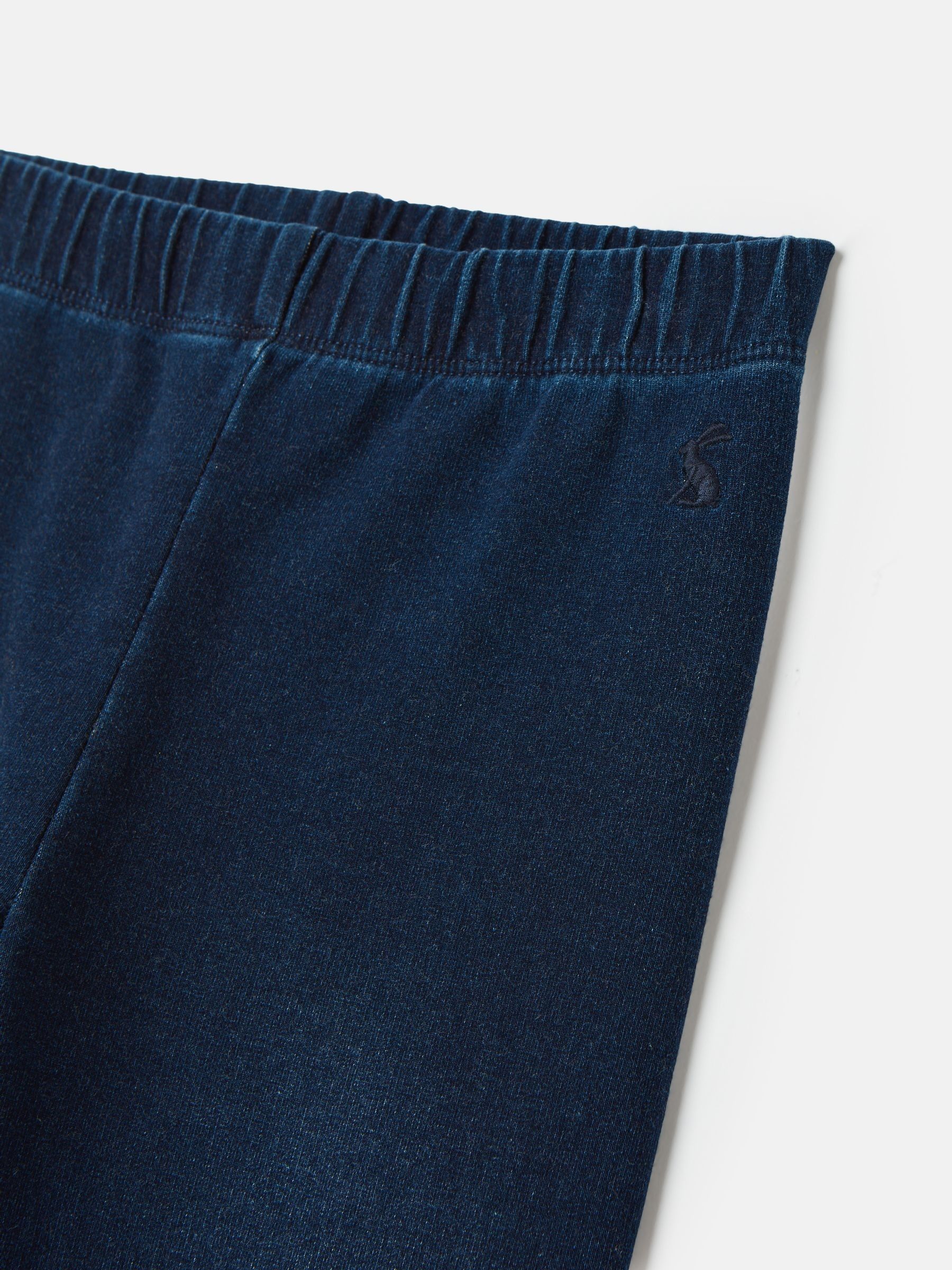 Girls' Trot Denim Dark Wash Jersey Denim Jodphur-Style Leggings - Image 4 of 4